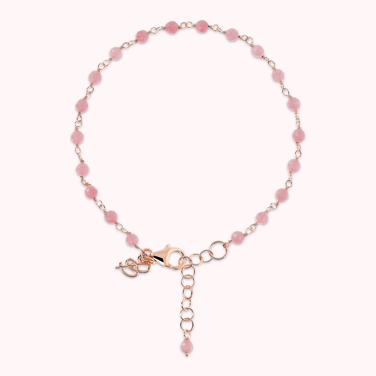Rosary Bracelet with Natural Stone and Extender
