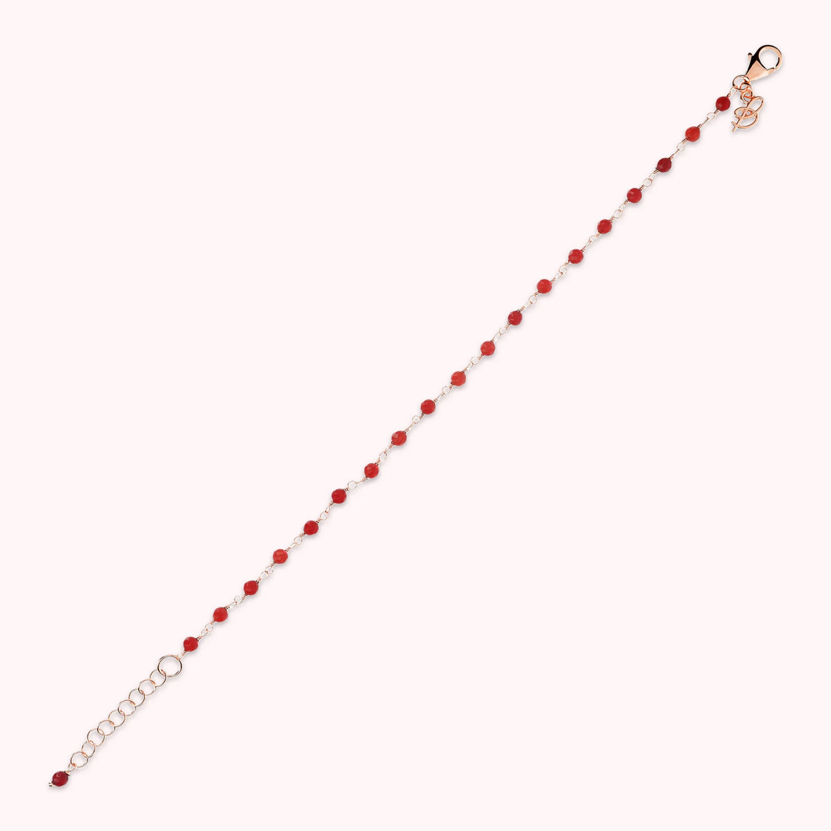 Rosary Bracelet with Natural Stone and Extender