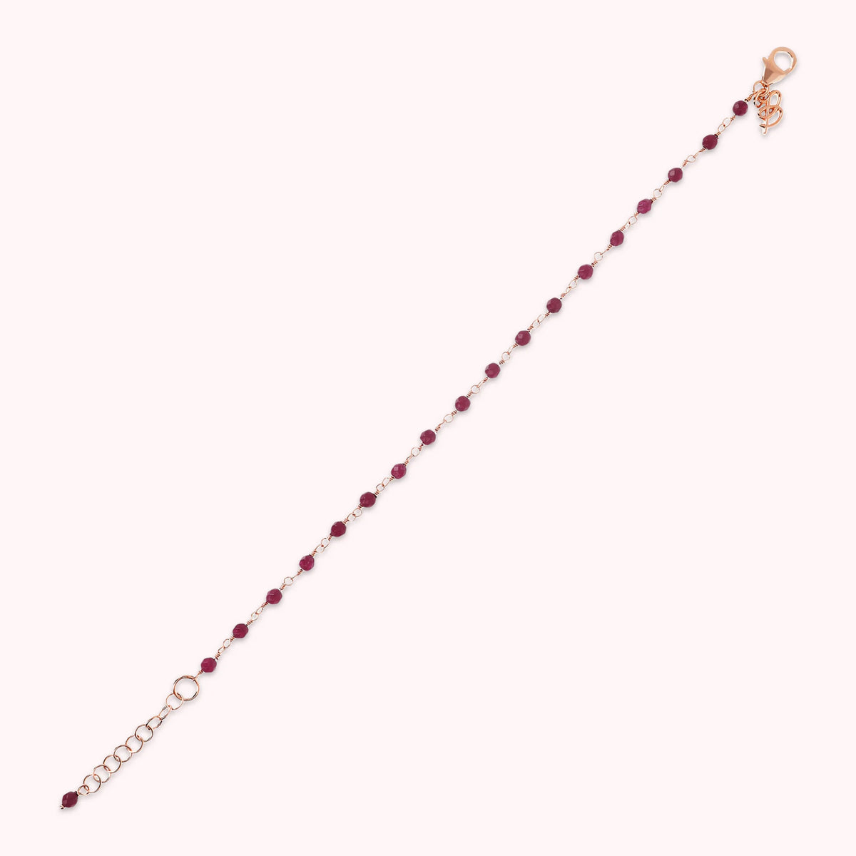 Rosary Bracelet with Natural Stone and Extender