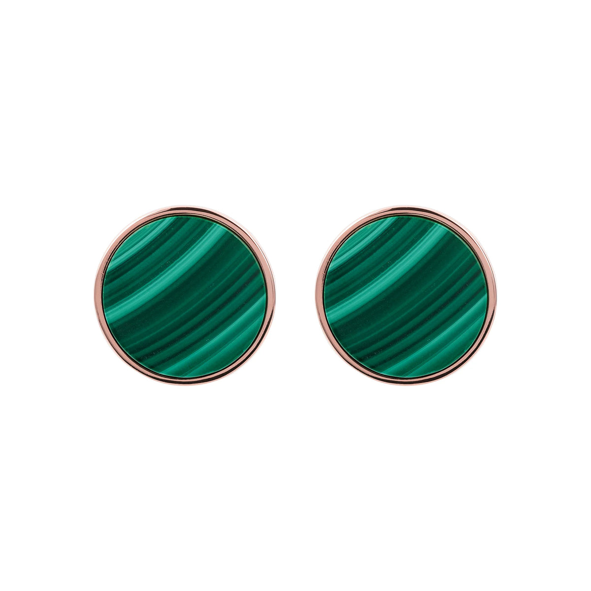 Boucles d'oreilles clous avec pierre naturelle