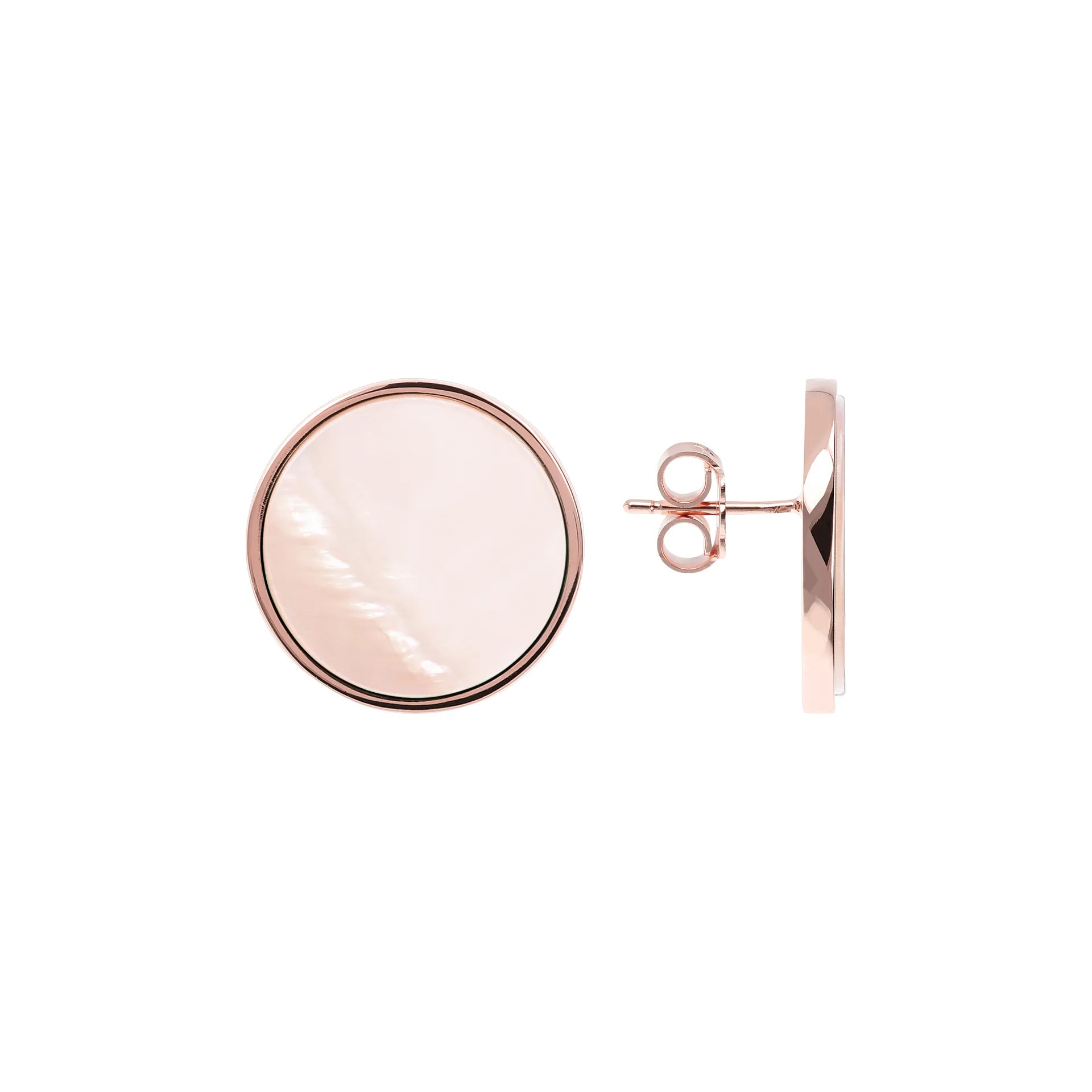 Boucles d'oreilles clous avec pierre naturelle