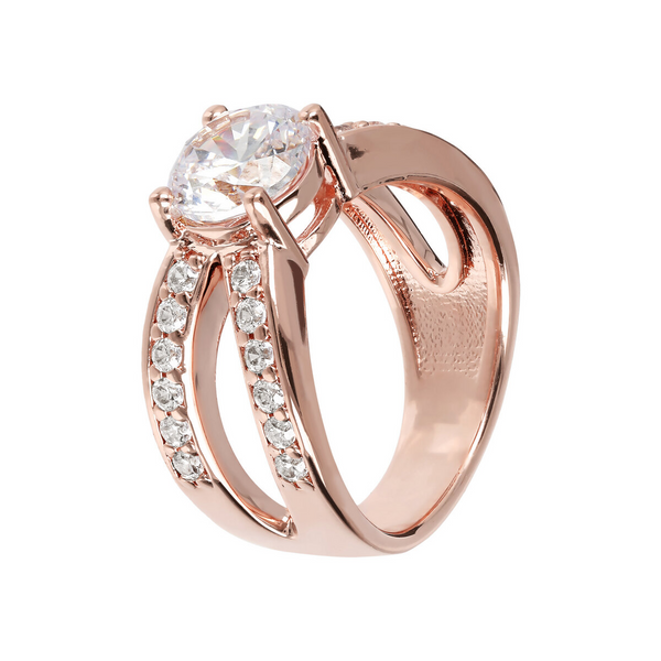 Solitaire Ring with Cubic Zirconia
