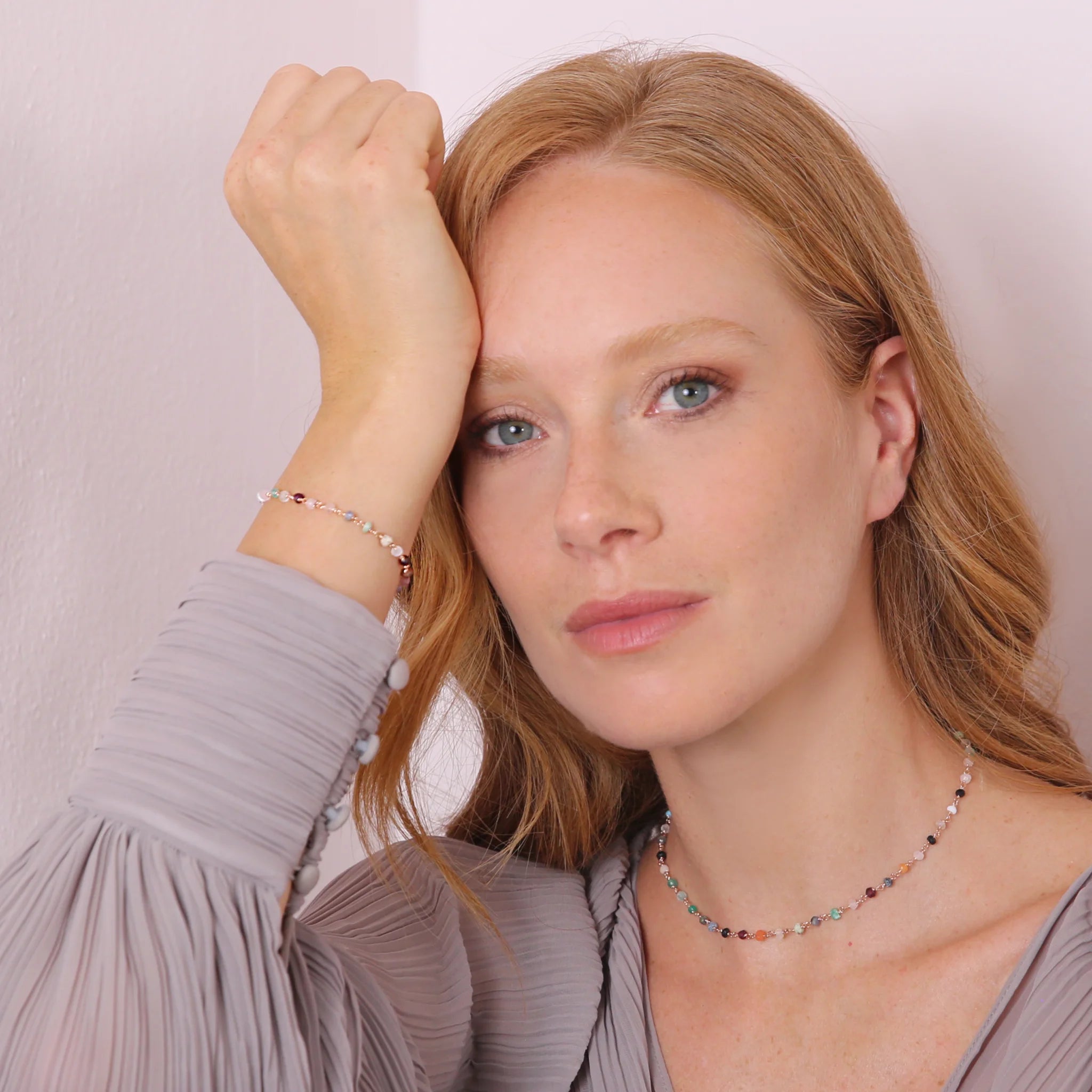 Bracciale Rosario con Tormalina Multicolore