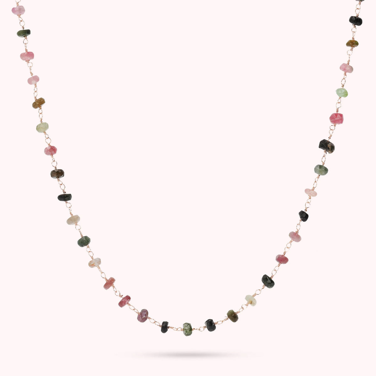 Collana Rosario con Tormalina Multicolore