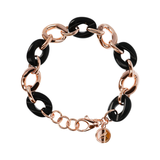 Grumetta Chain Bracelet in Natural Stone and Golden Rosé