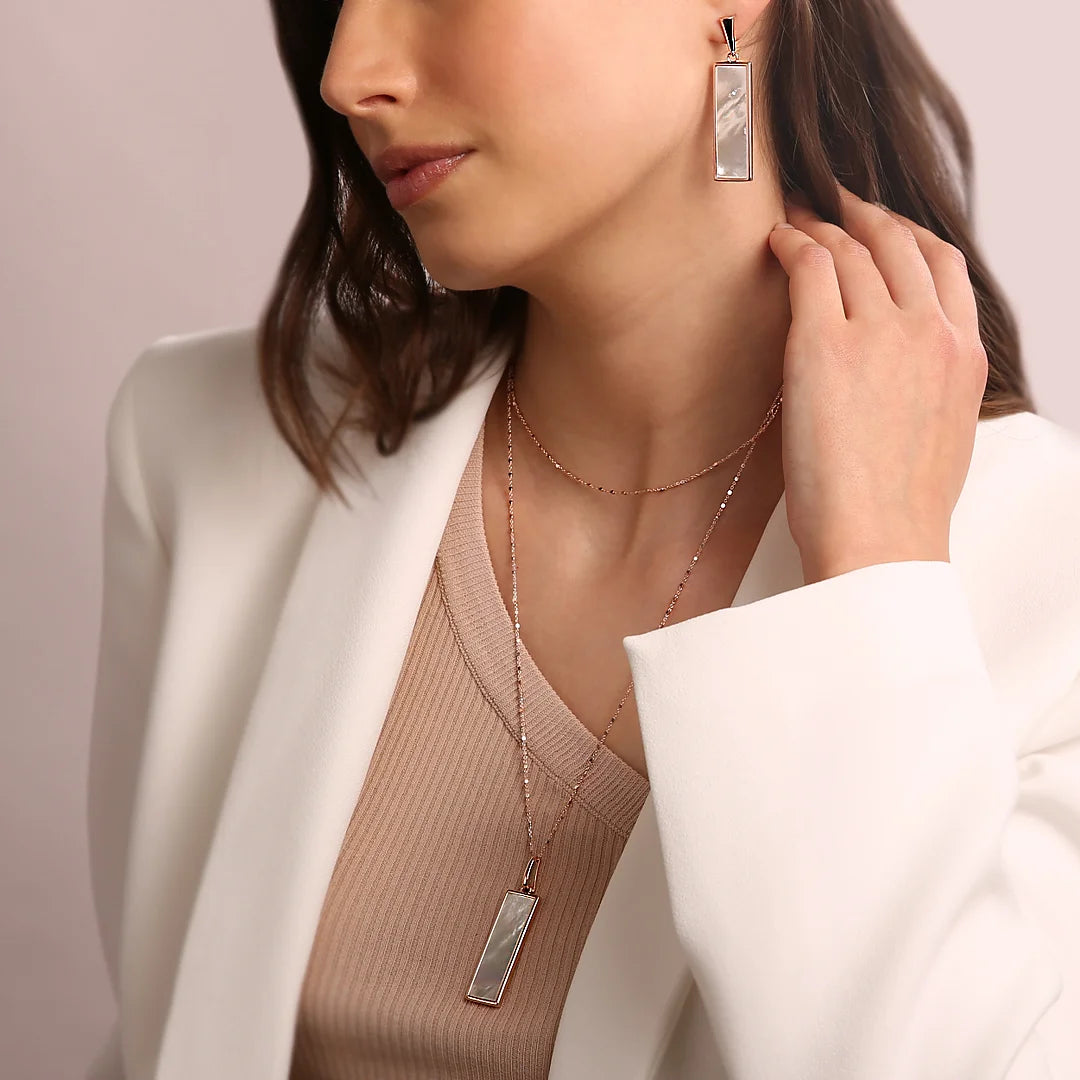 Rectangular Pendant Earrings