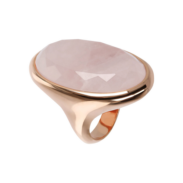 Chevalier Ring with Oval Natural Stone