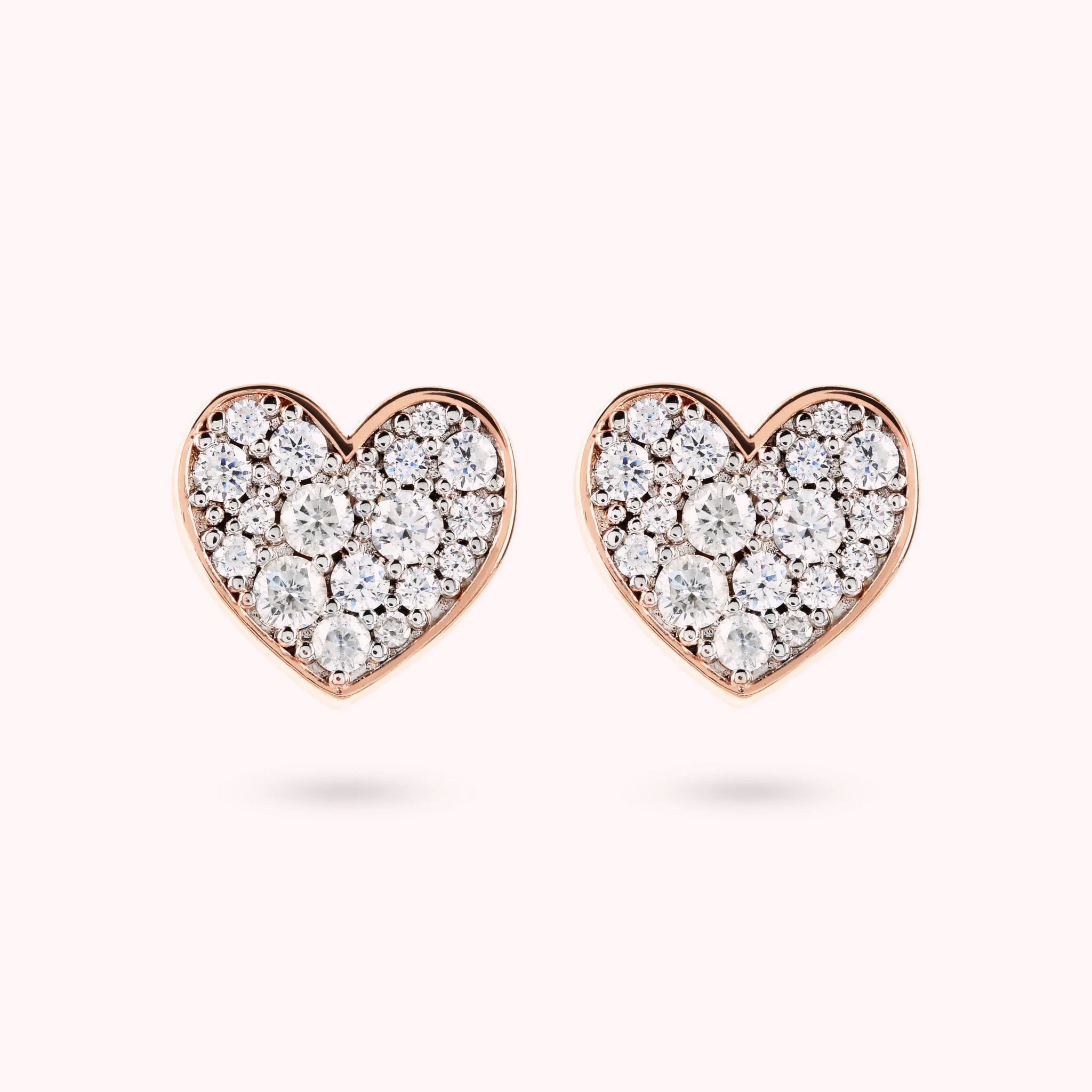 Heart Pavé Earrings