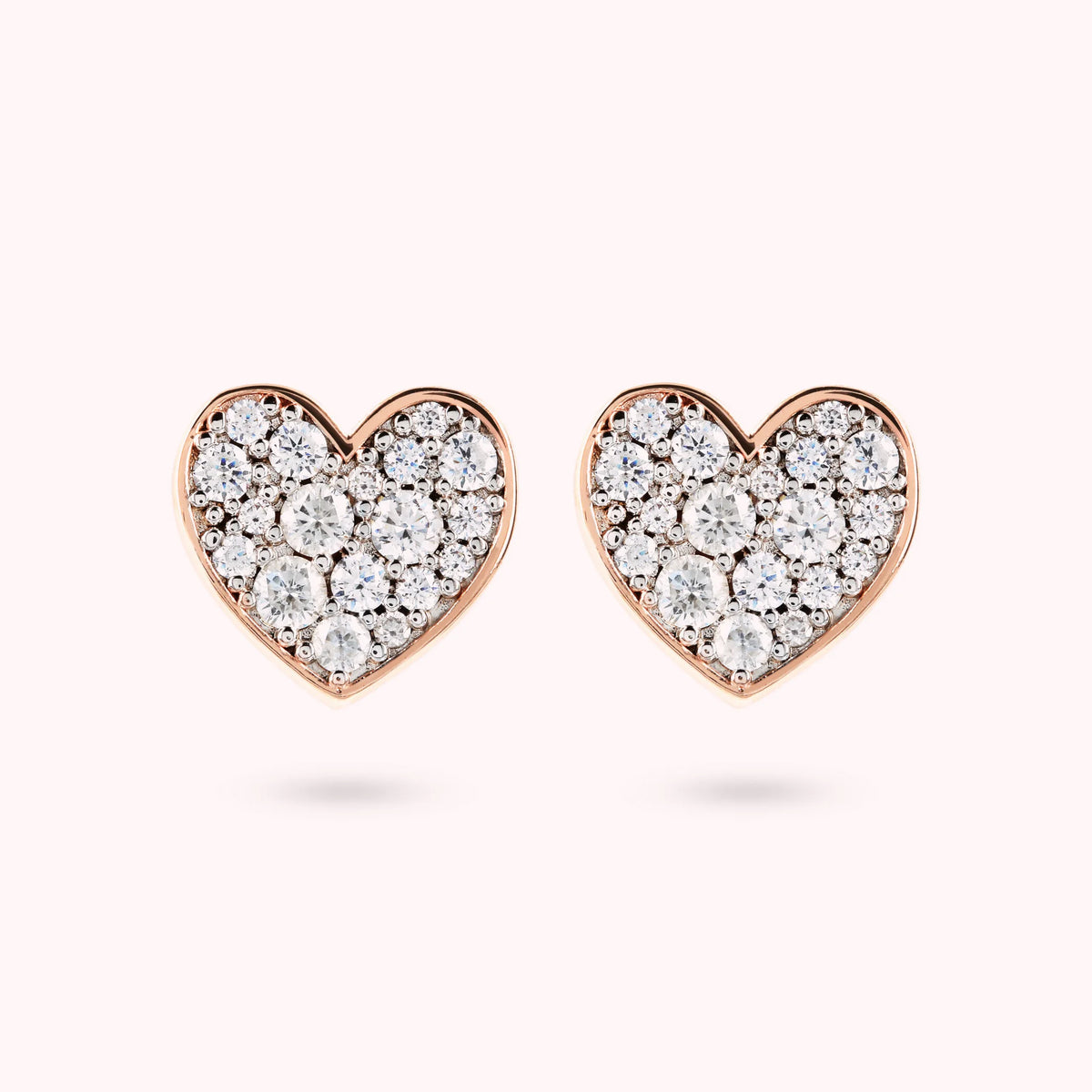 Heart Pavé Earrings