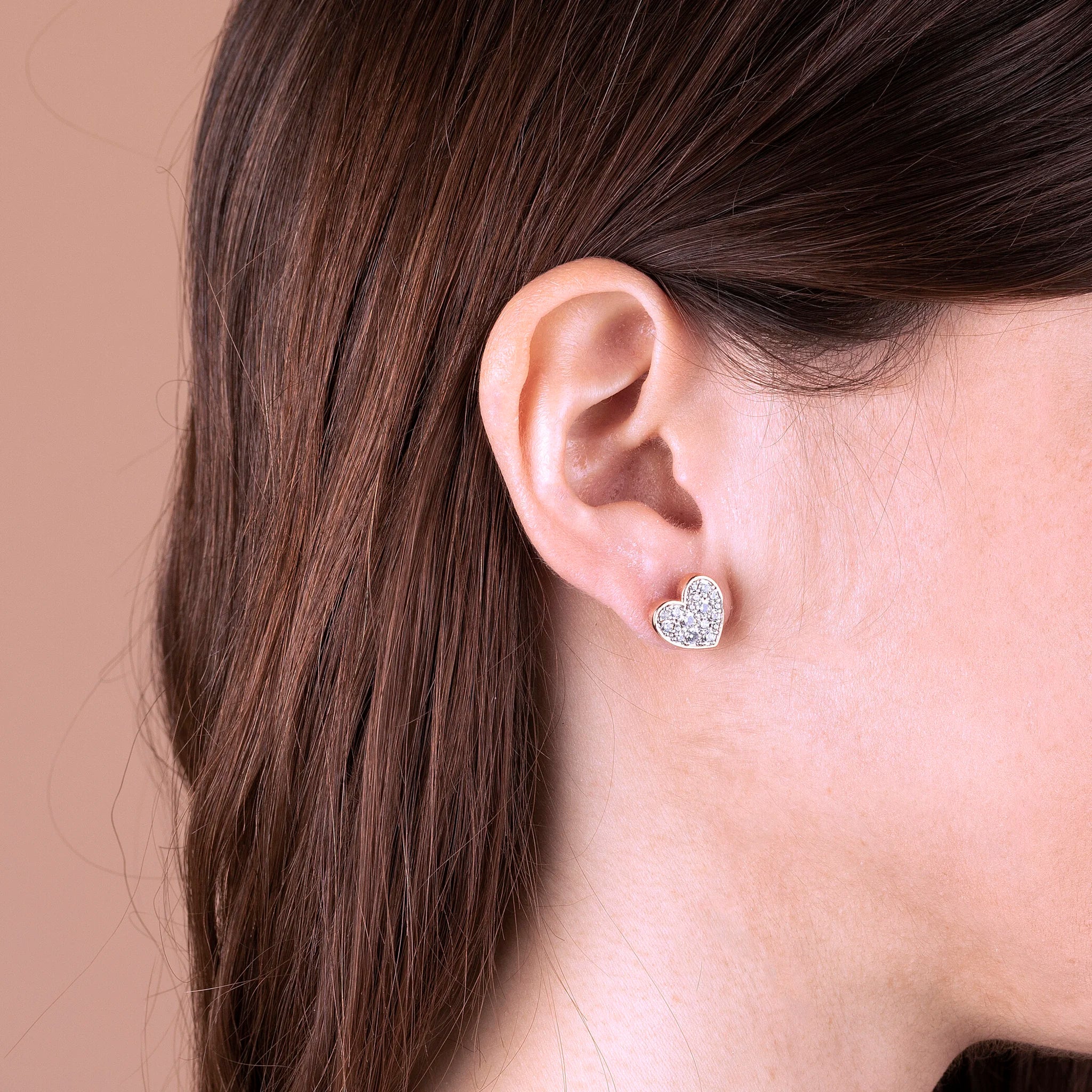 Heart Pavé Earrings