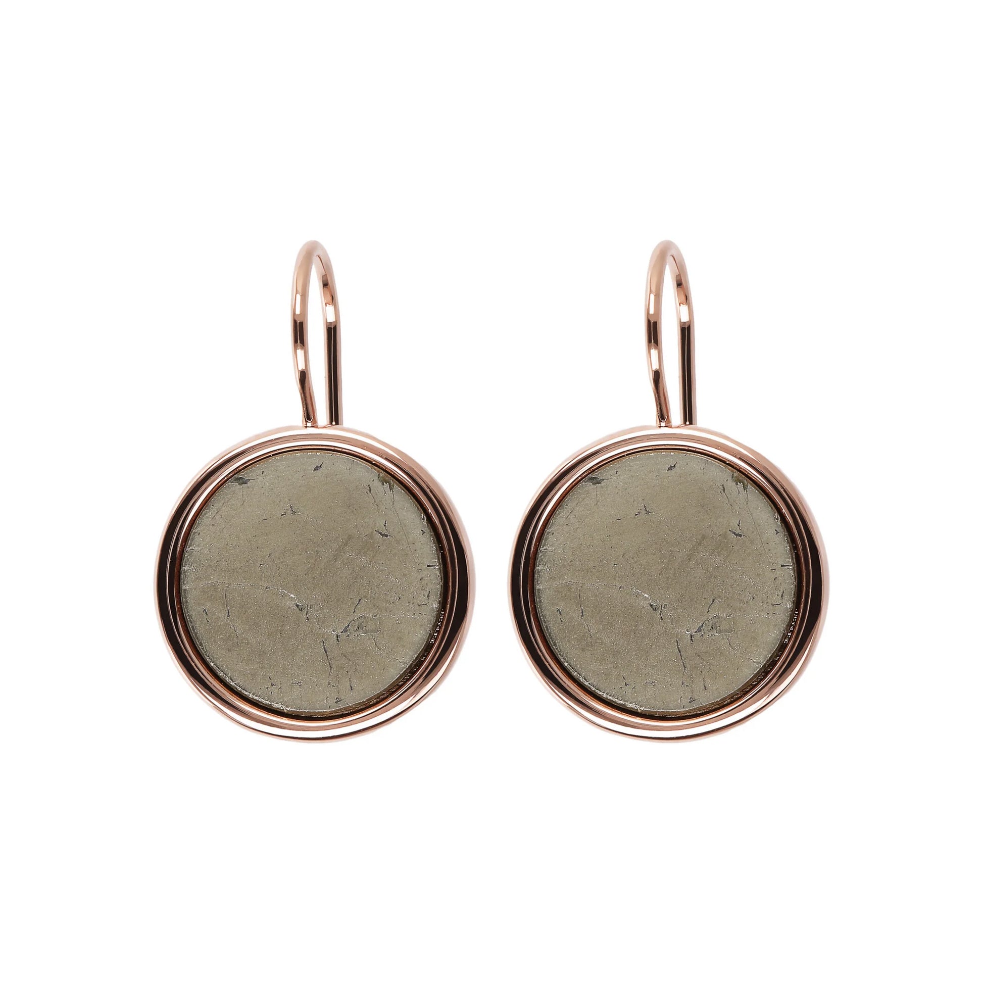 Pendentif disque en pierre naturelle 14mm