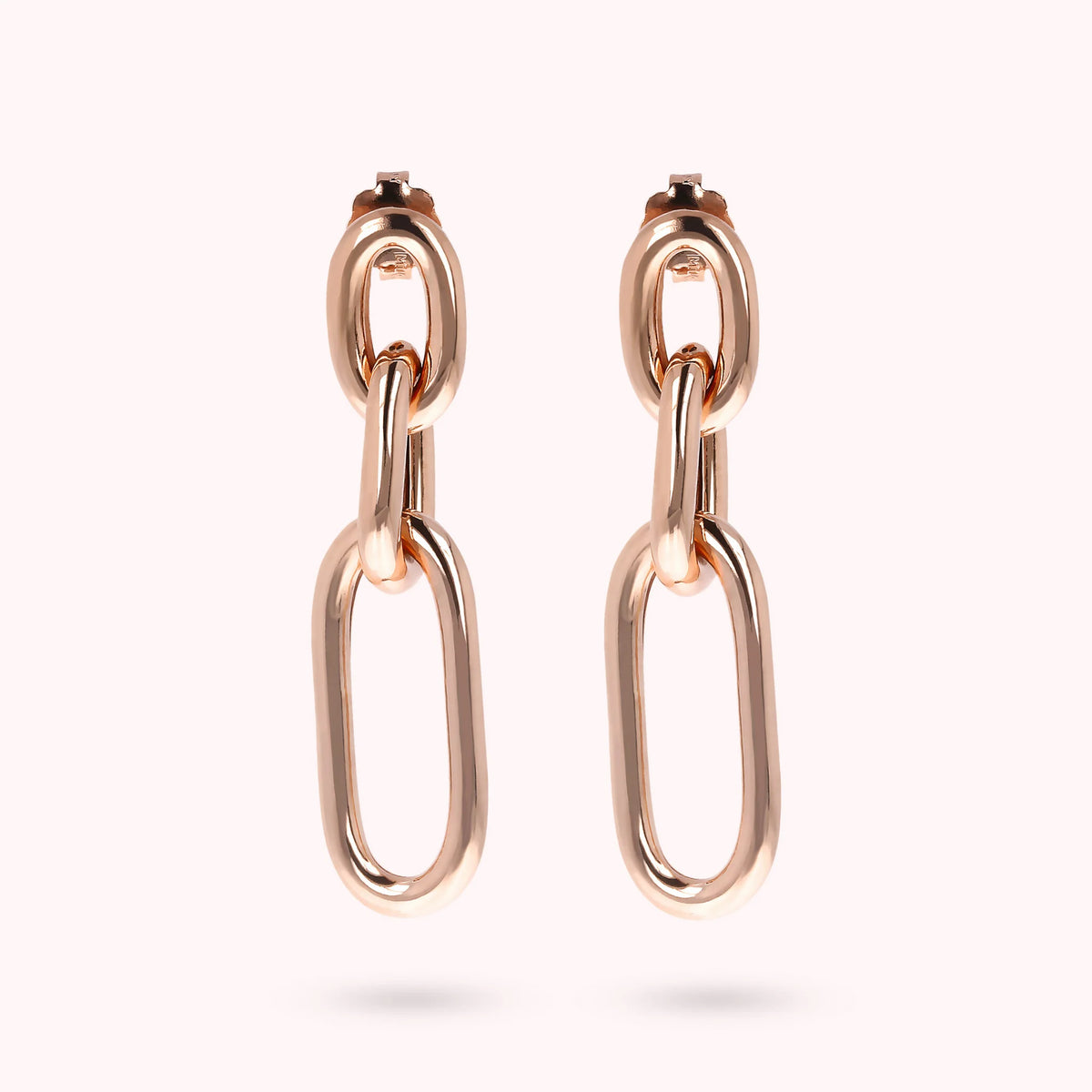 Dangling Earrings with Alternating Links