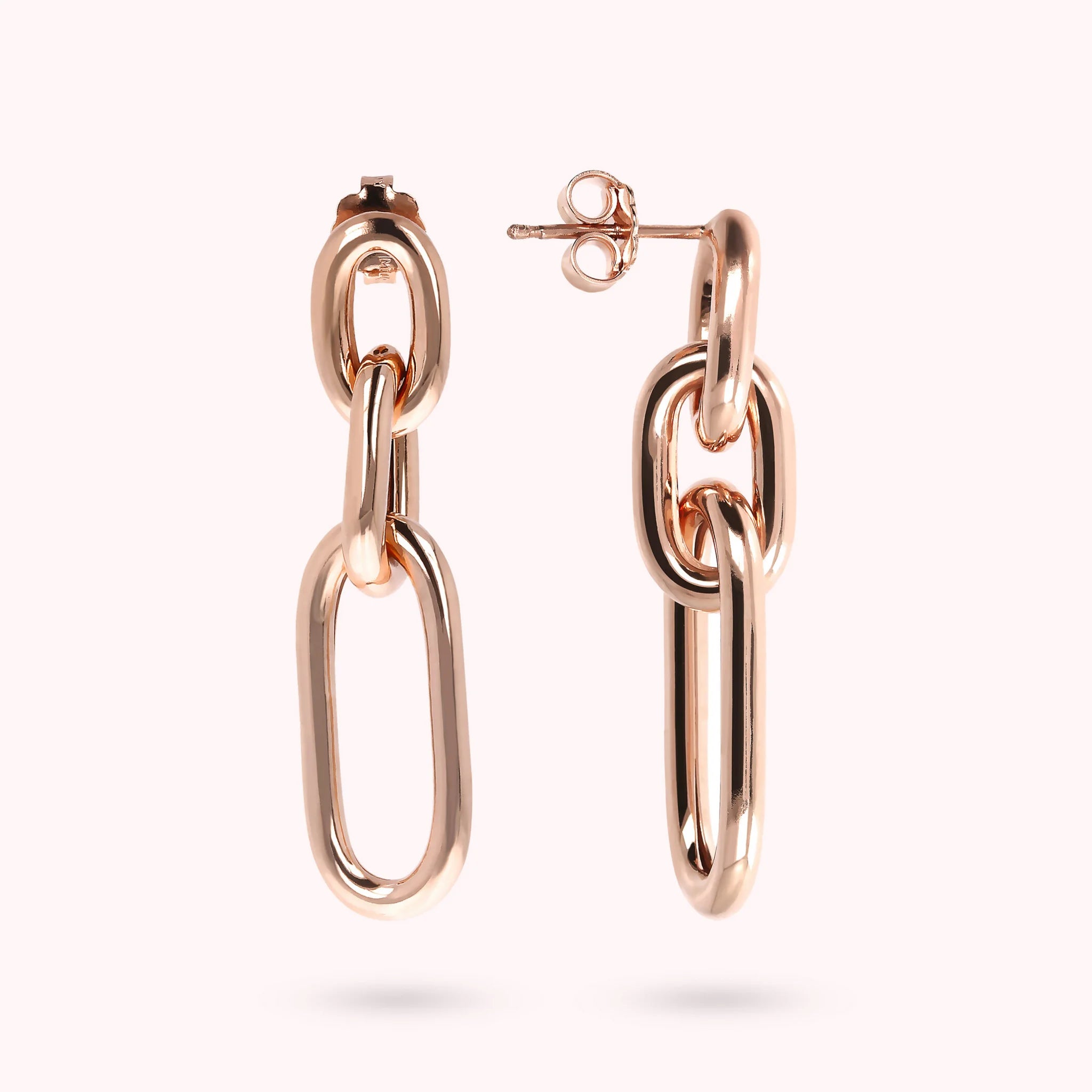 Dangling Earrings with Alternating Links