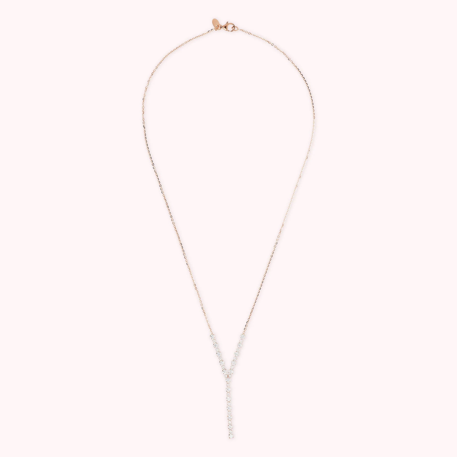 Chaîne de cravate et collier de tennis en zircon cubique