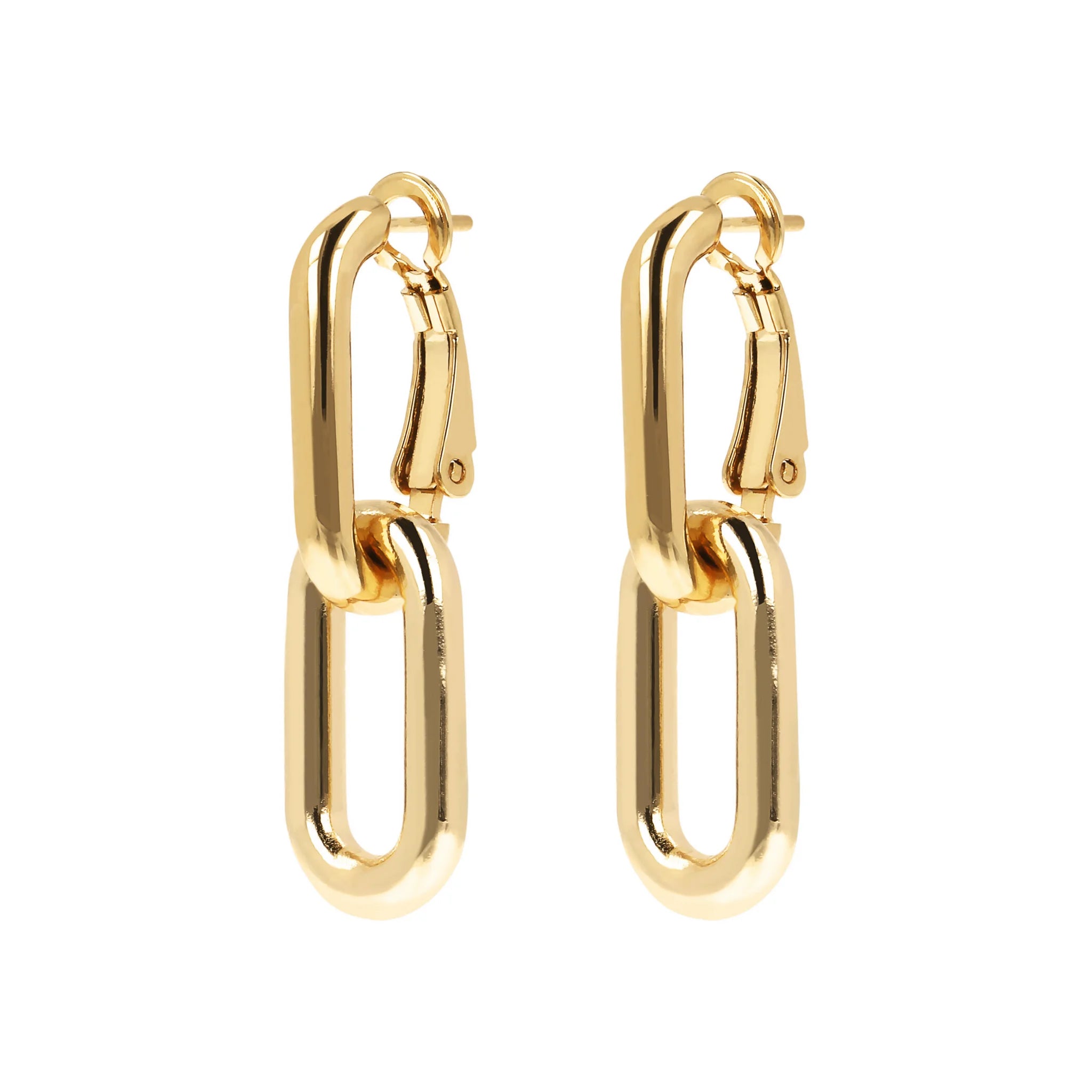 2 in 1 Golden Earrings