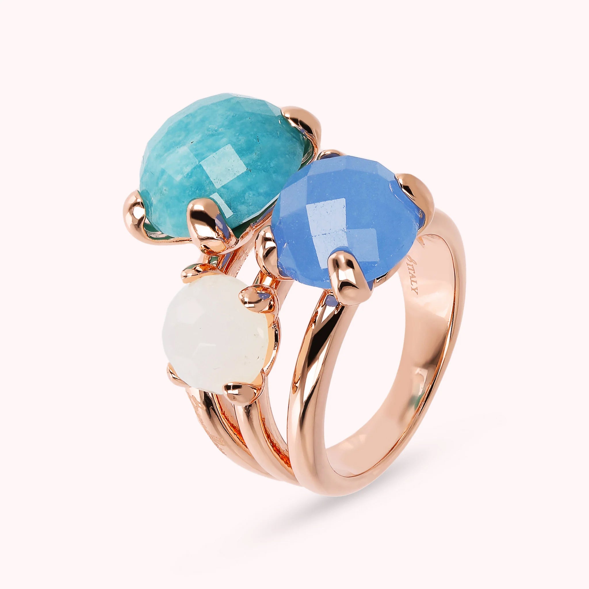 Felicia Trilogy Natural Stone Ring