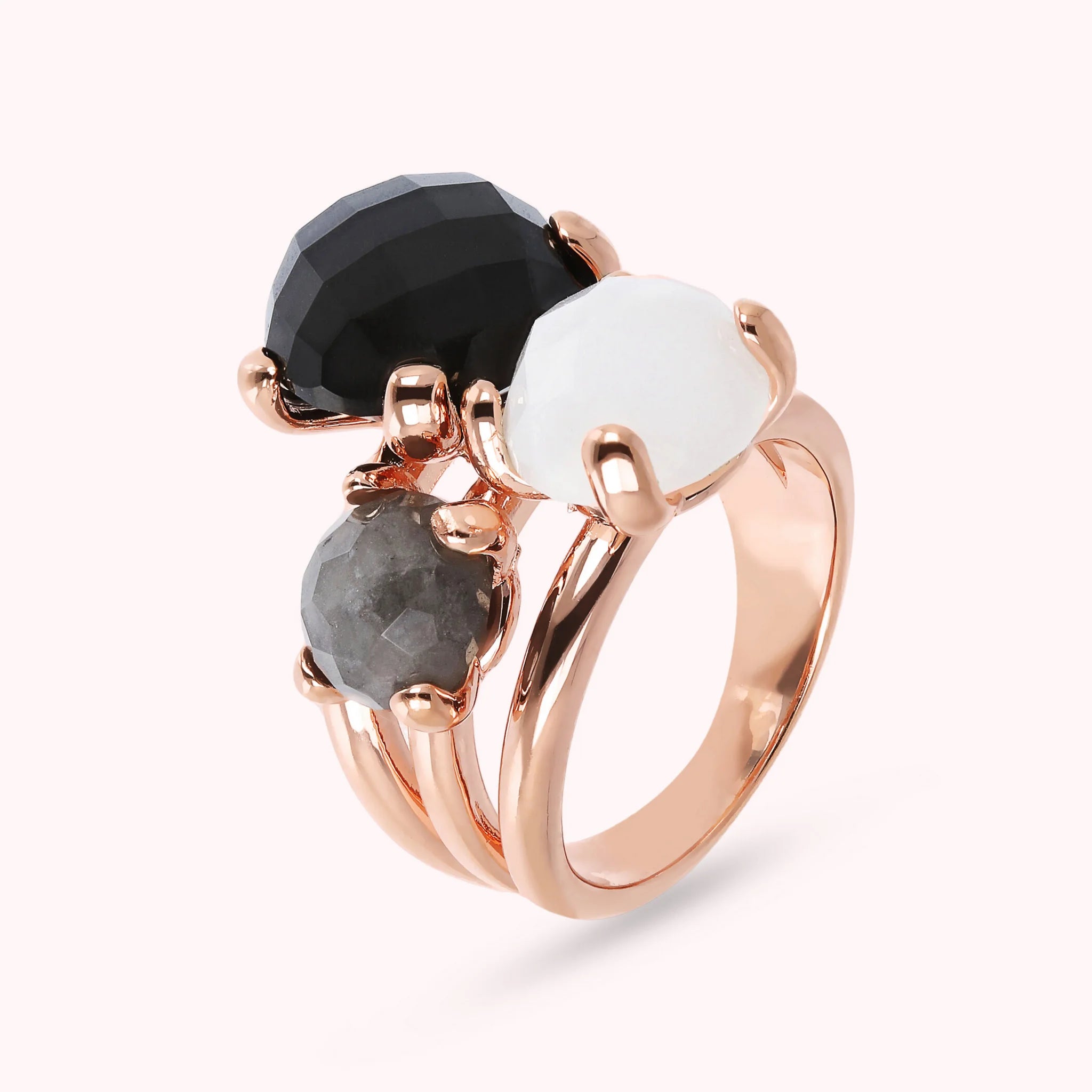 Felicia Trilogy Natural Stone Ring