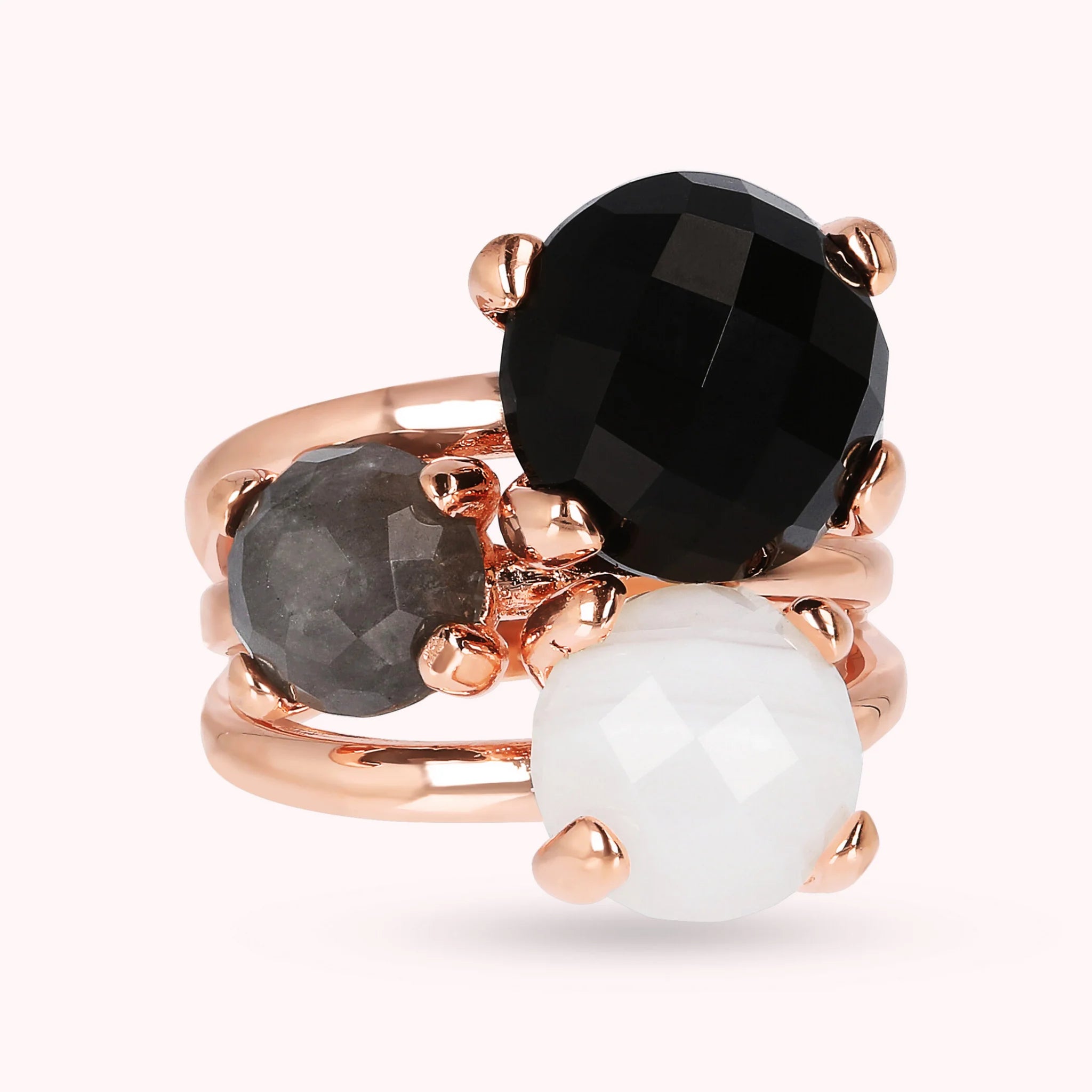 Felicia Trilogy Natural Stone Ring