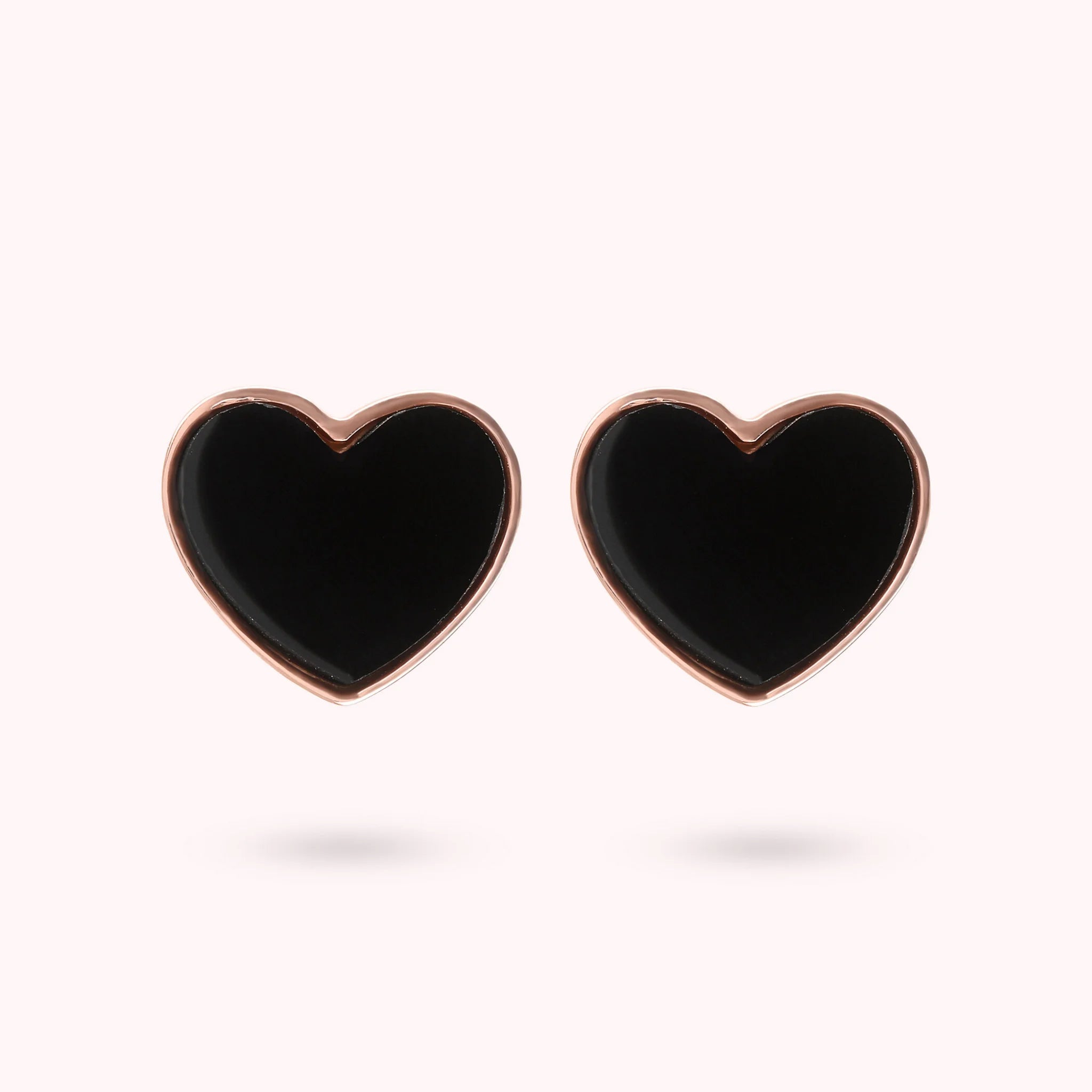 Natural Stone Heart Earrings