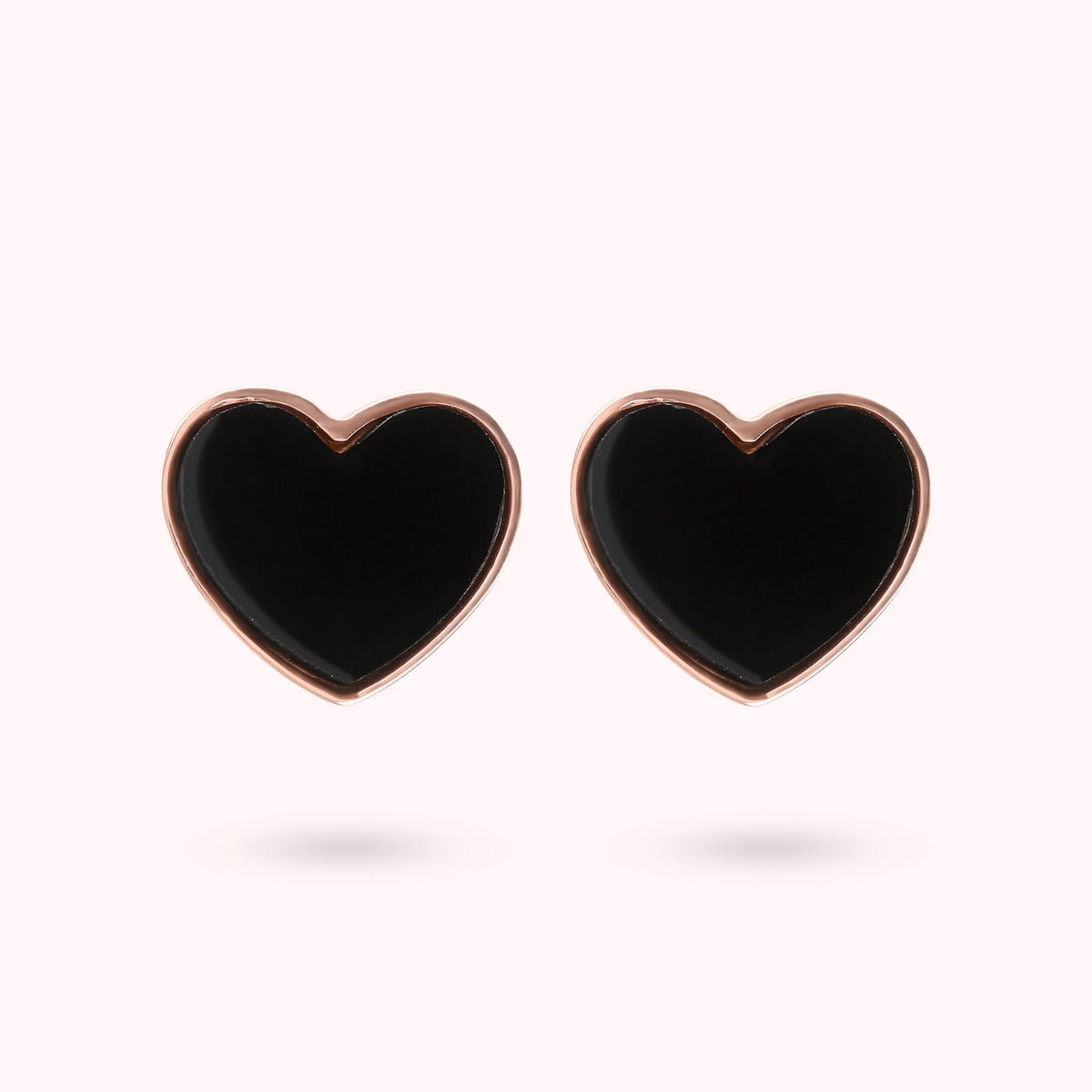 Natural Stone Heart Earrings
