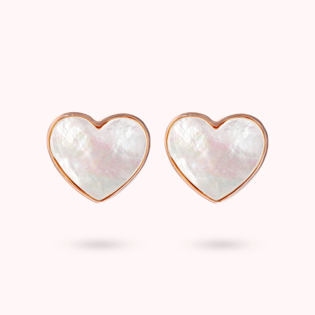Natural Stone Heart Earrings