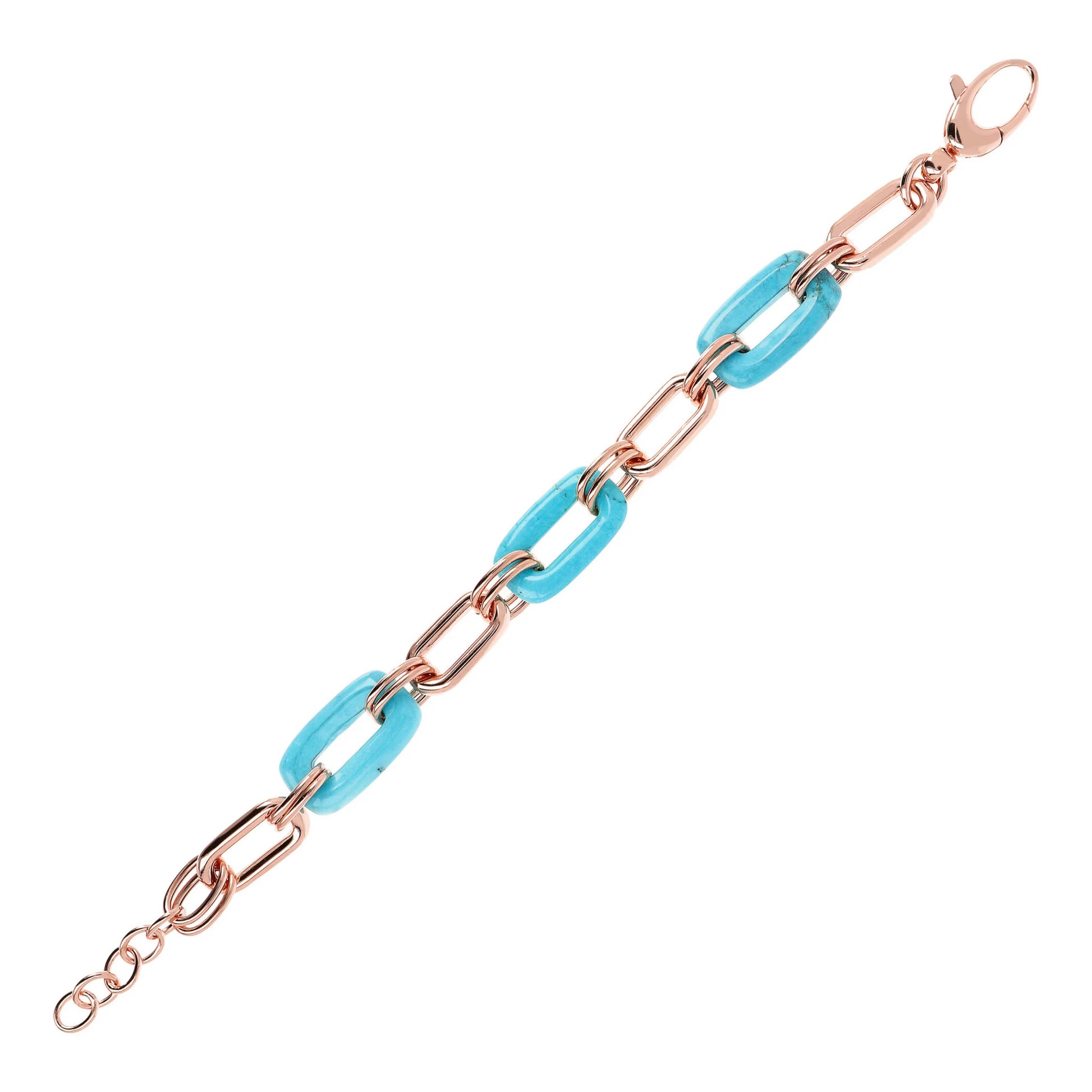 Bracciale a Maglie Rettangolari in Pietra Naturale