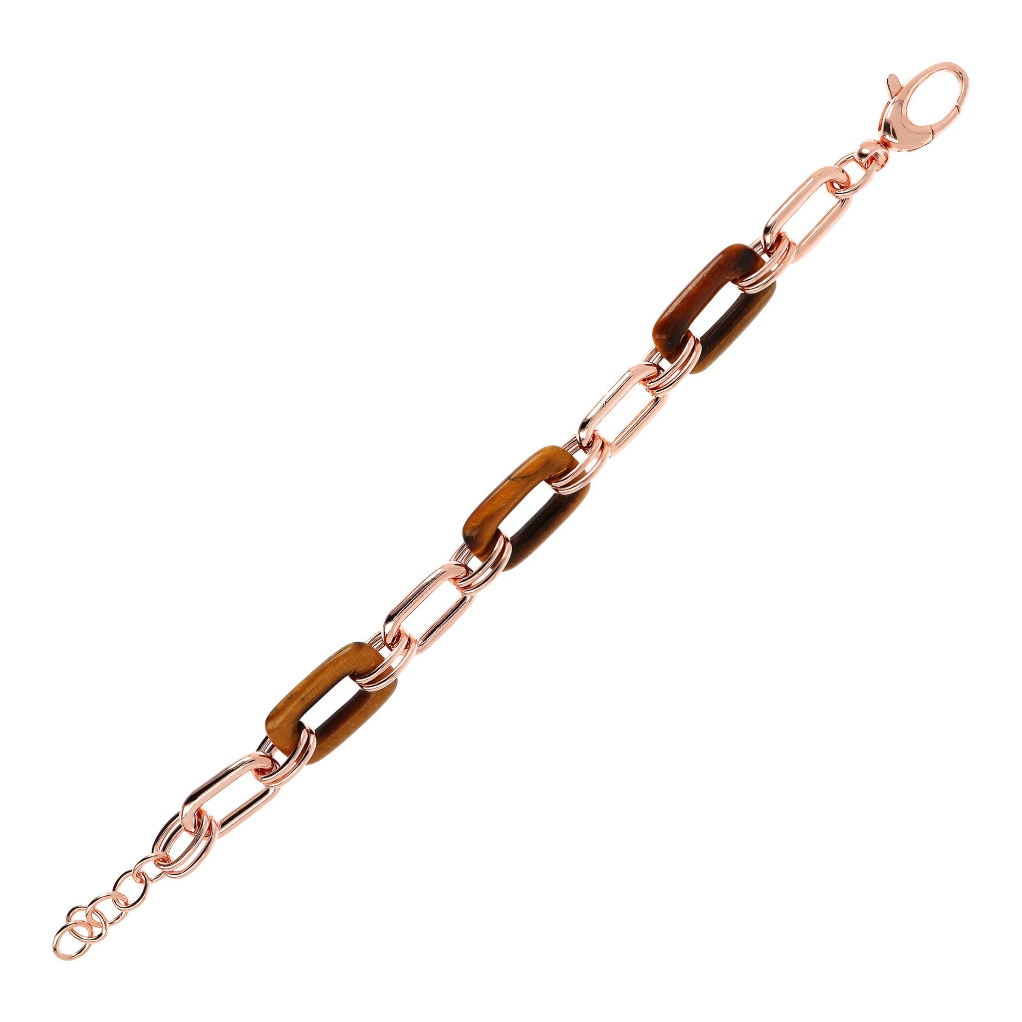 Bracciale a Maglie Rettangolari in Pietra Naturale