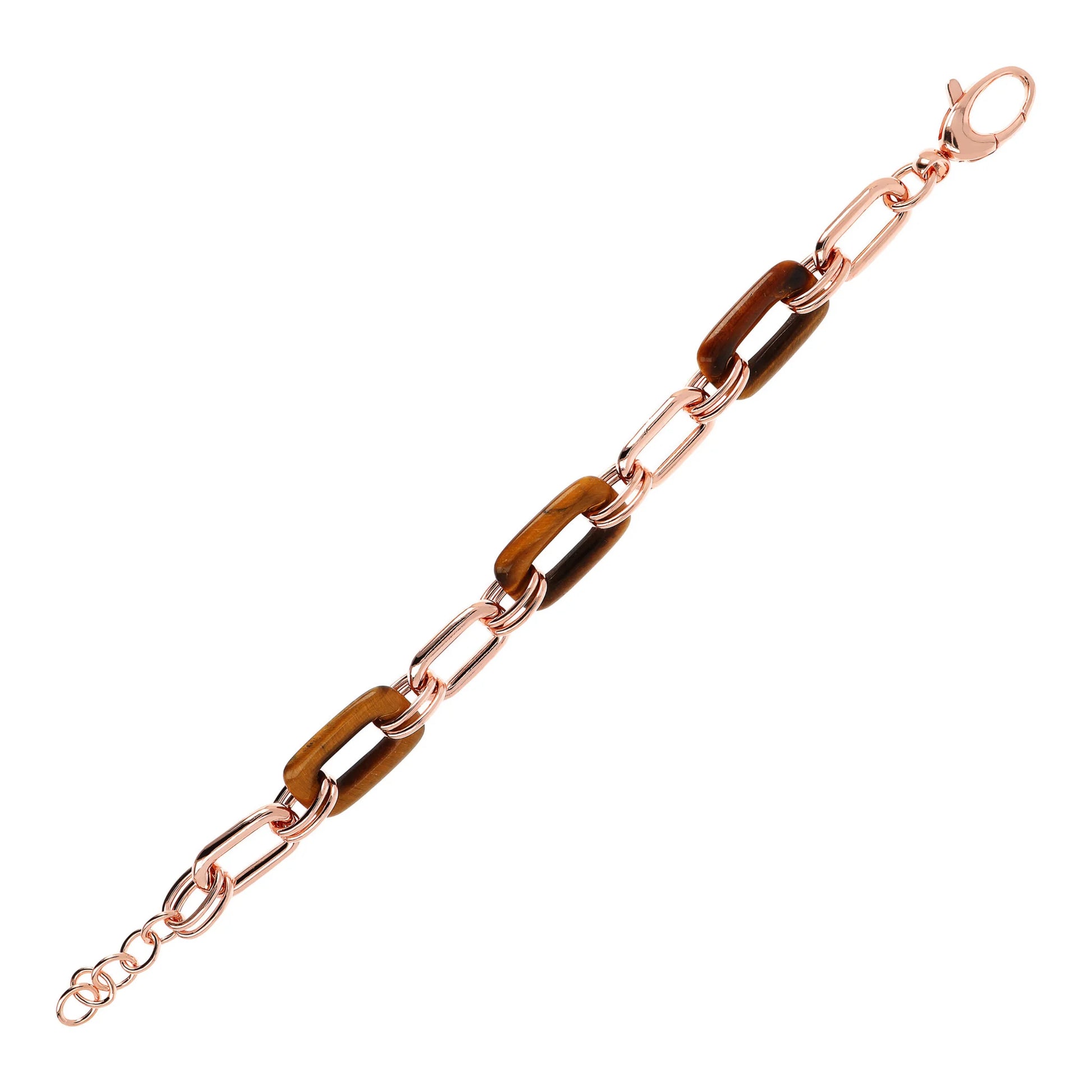 Bracciale a Maglie Rettangolari in Pietra Naturale