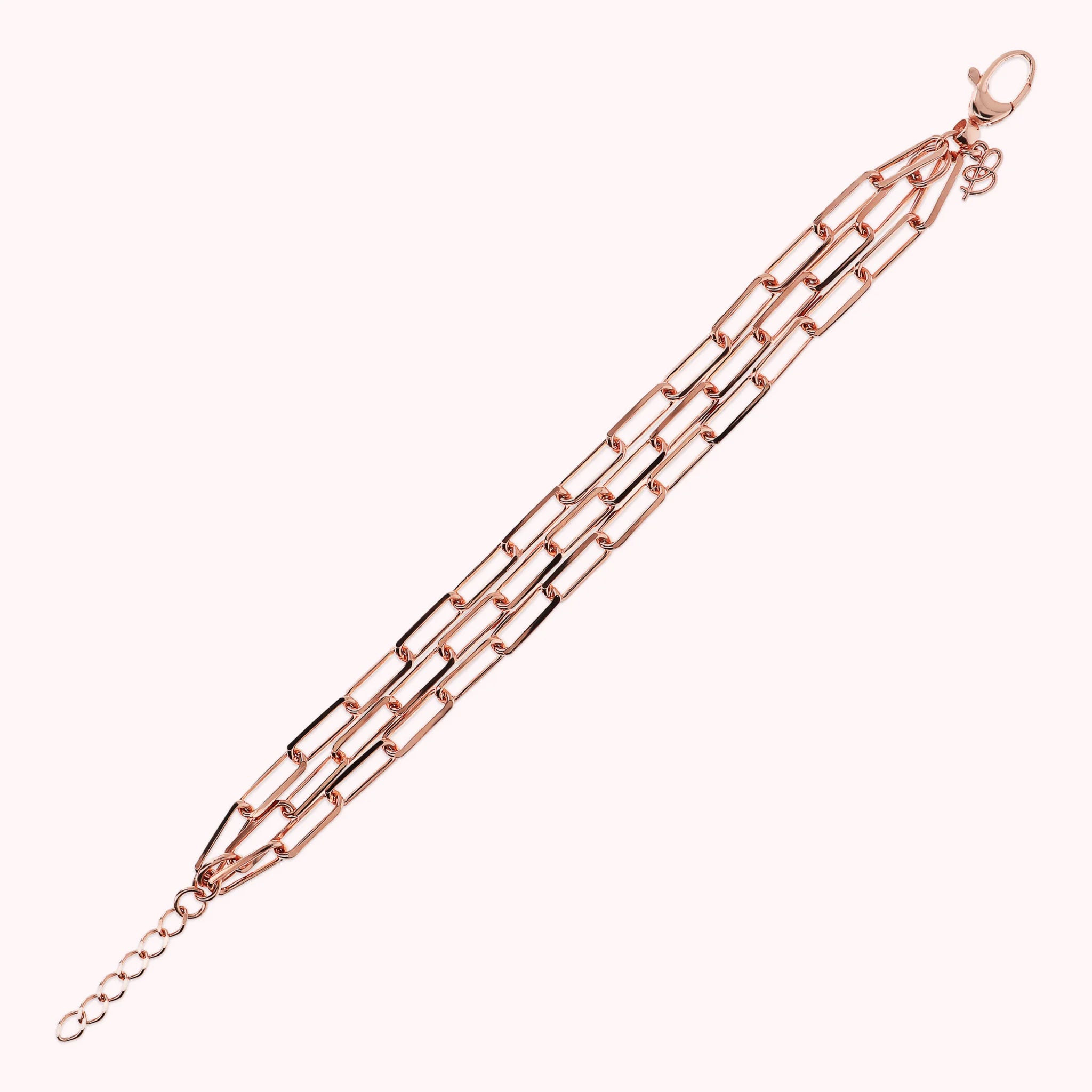 Bracciale Multifilo Catena Forzatina Allungata