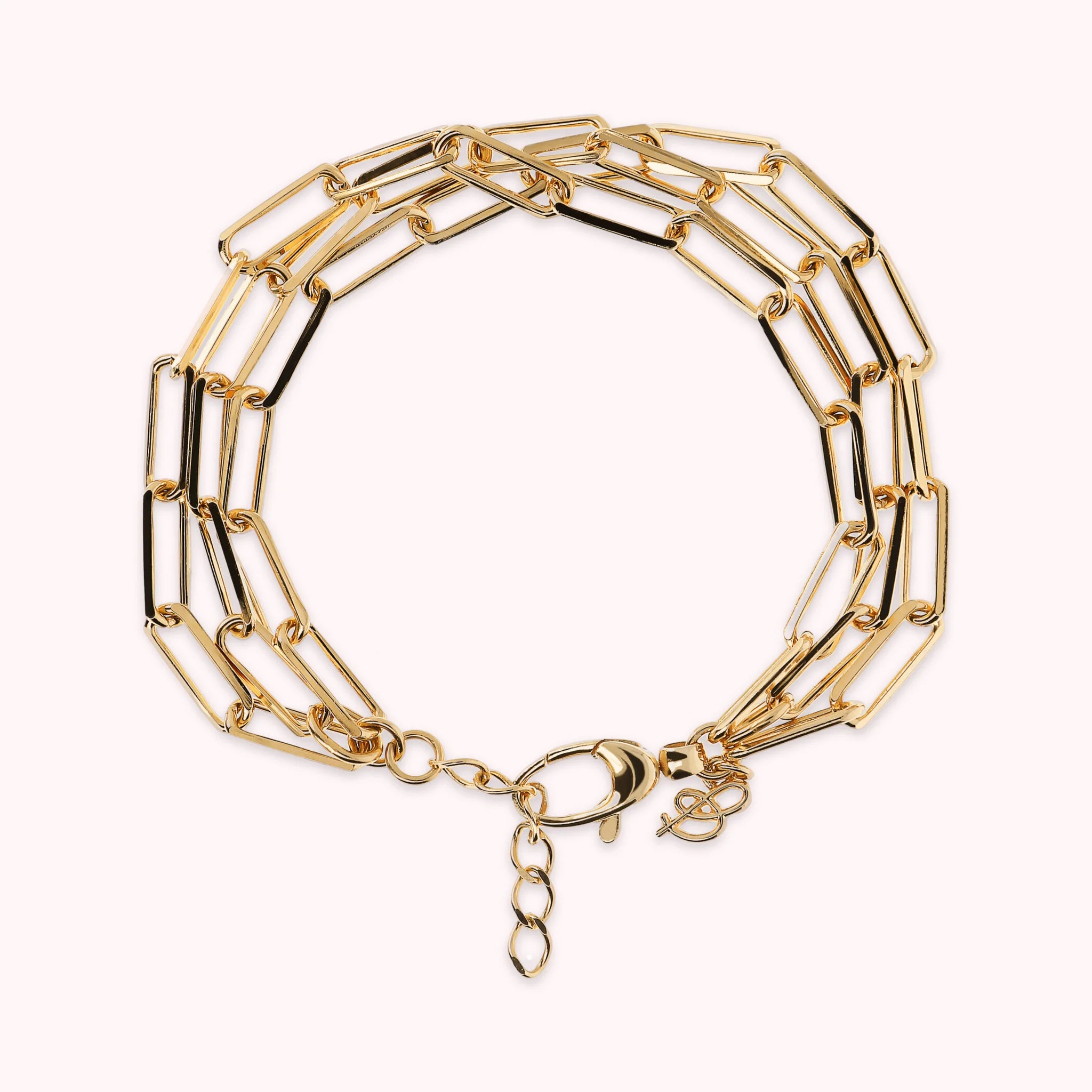 Bracciale Multifilo Golden Catena Forzatina Allungata