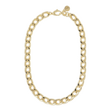 Golden Curb Chain Maxi Necklace 
