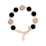 Bracelet with Hexagonal Elements in Natural Stone