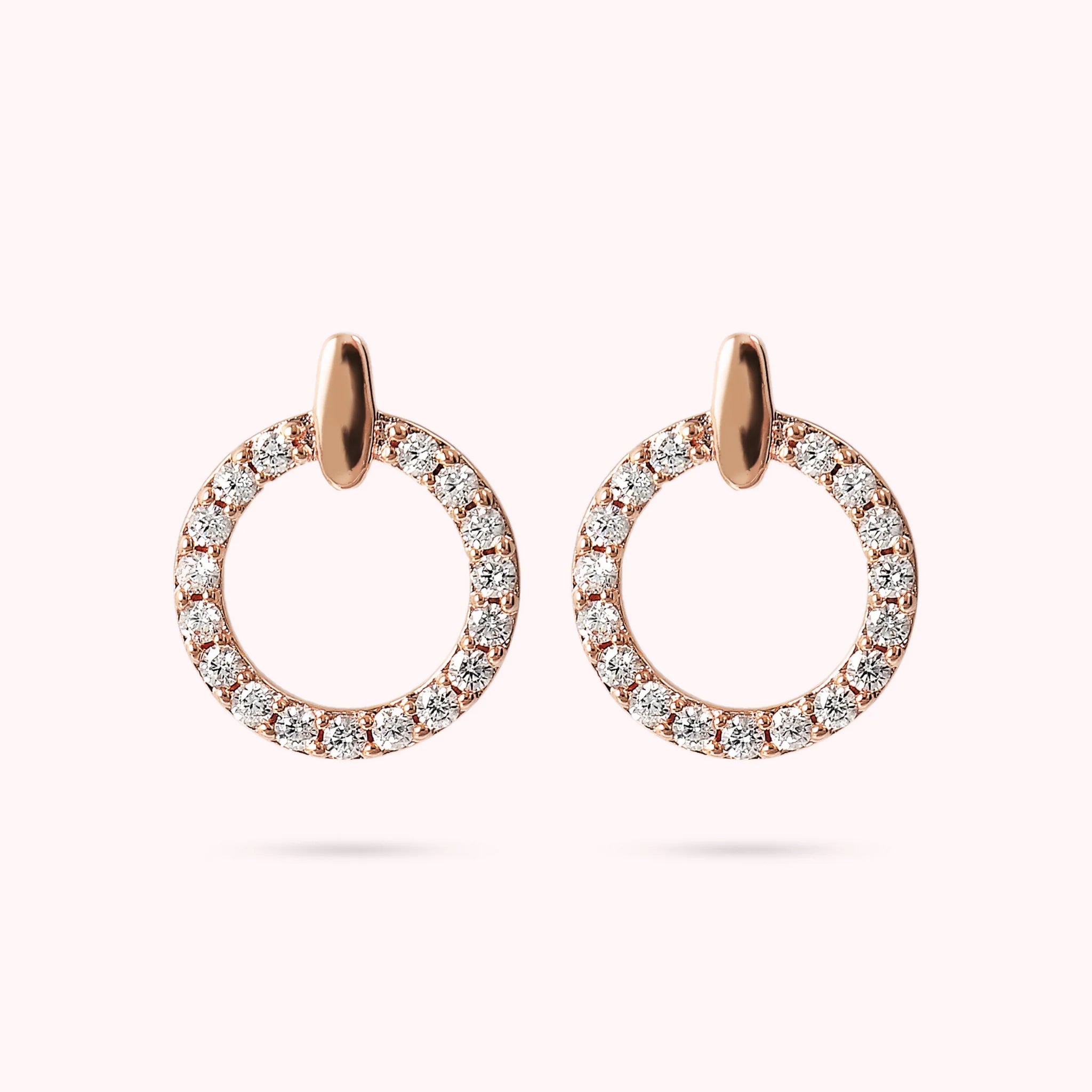 Orecchini Cerchi a Lobo in Cubic Zirconia