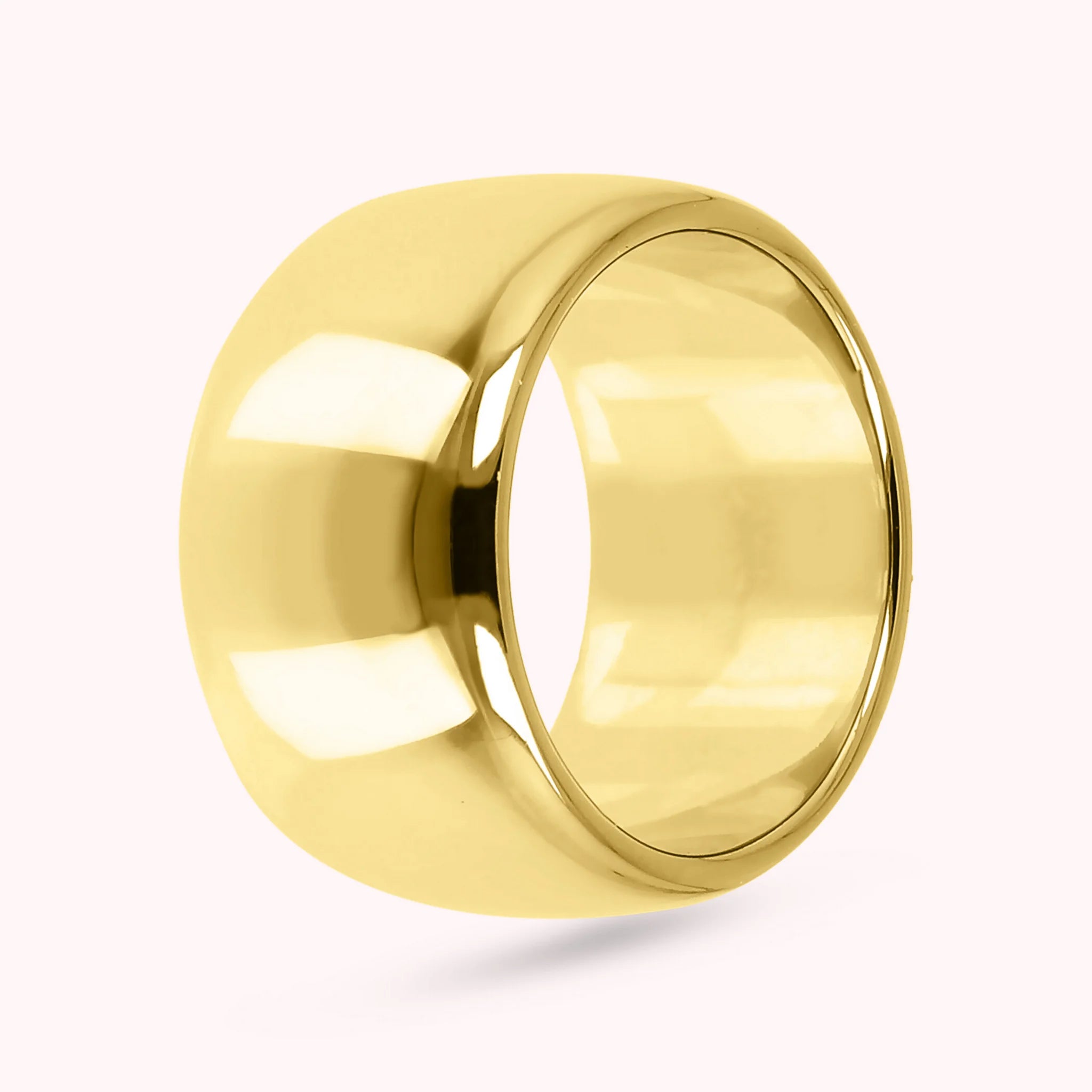 Anello a Fascia Golden Superficie Lucida