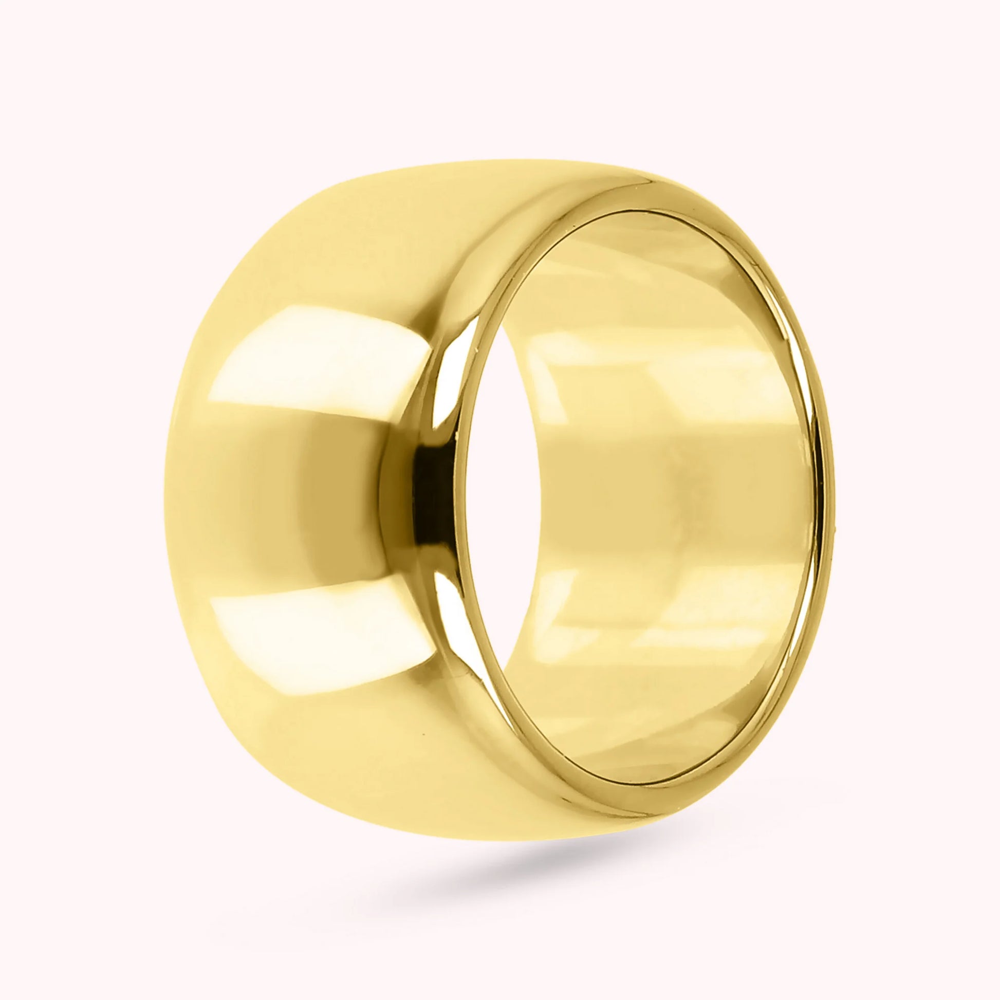 Anello a Fascia Golden Superficie Lucida