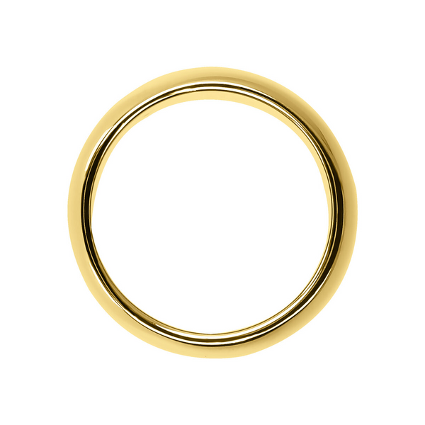 Golden Ring with Polished Surface