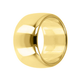 Golden Ring with Polished Surface
