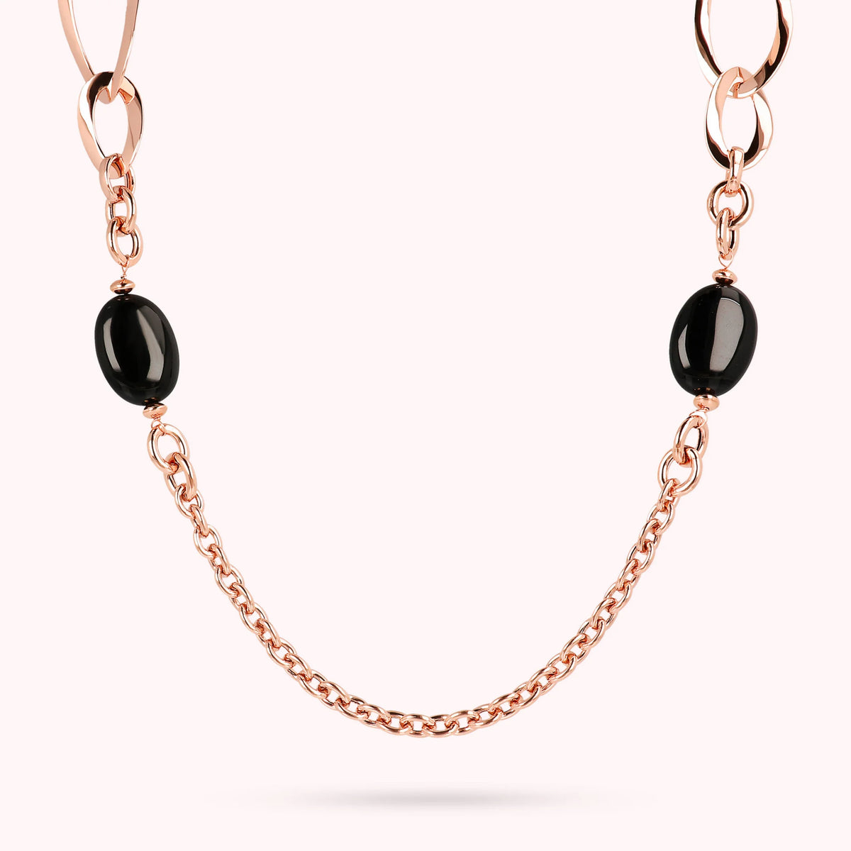 Collana Lunga In Pietra Di Luna Naturale – Schegge Multi Color, 45 Cm, Unisex - Foto 4