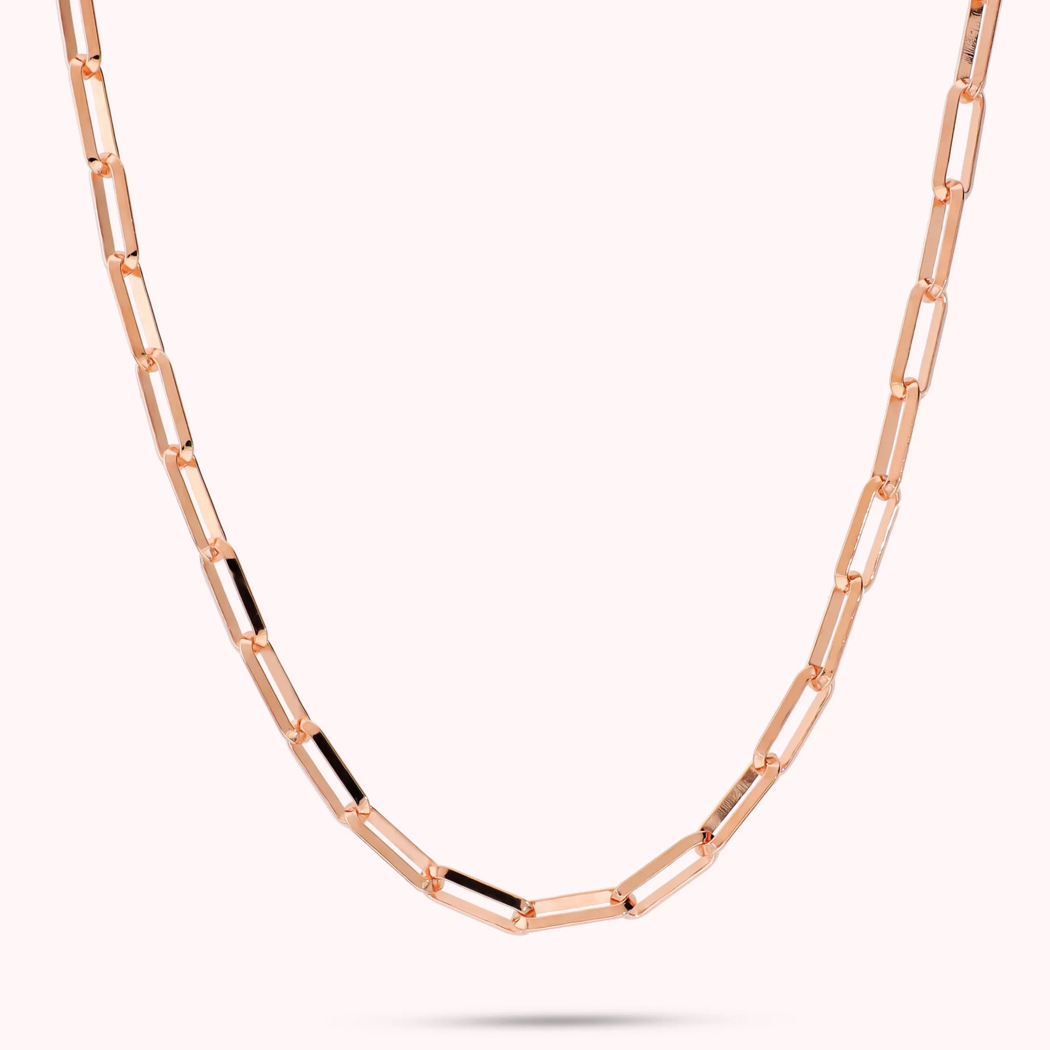 Lange Kette mit verlängertem Paperclip-Glied