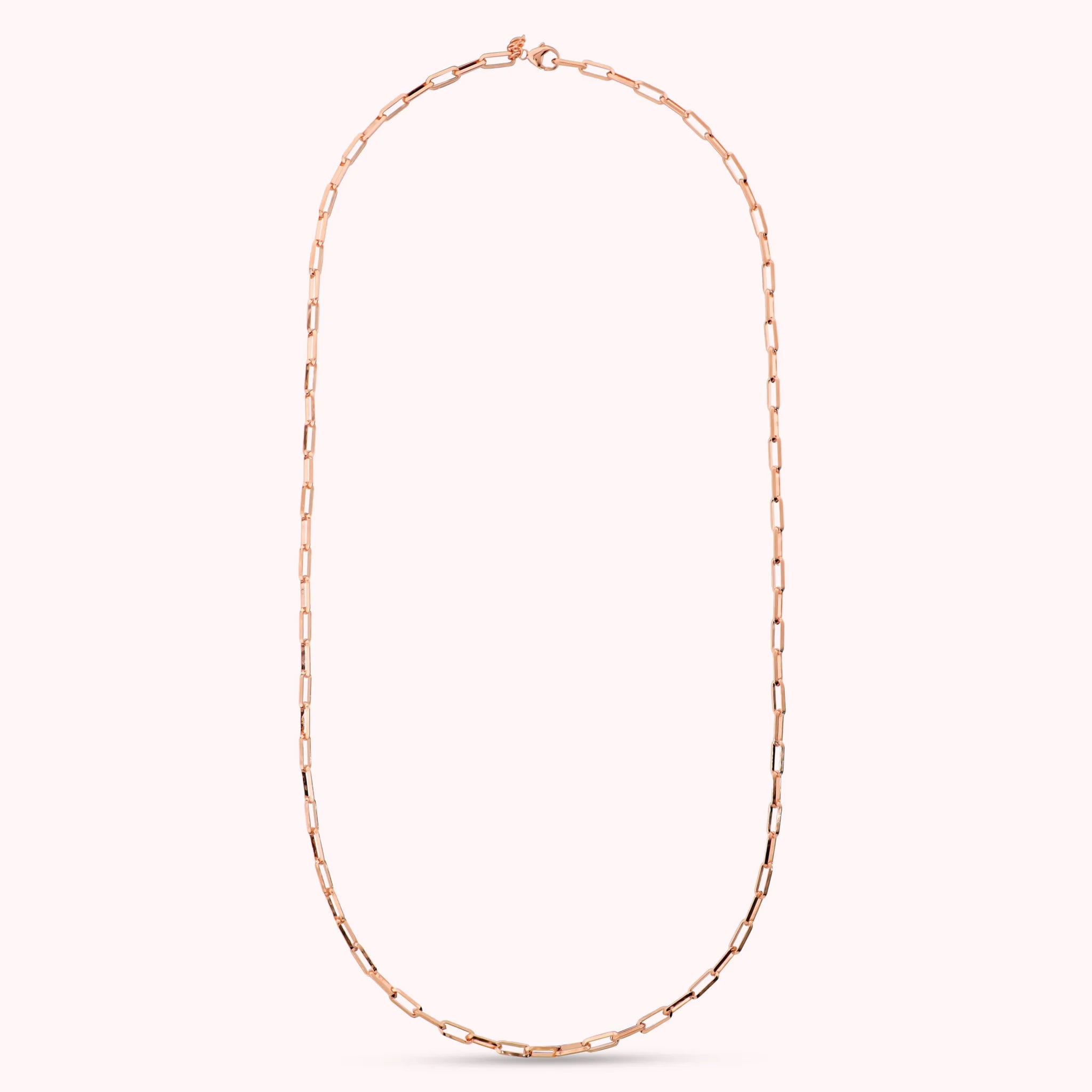 Lange Kette mit verlängertem Paperclip-Glied