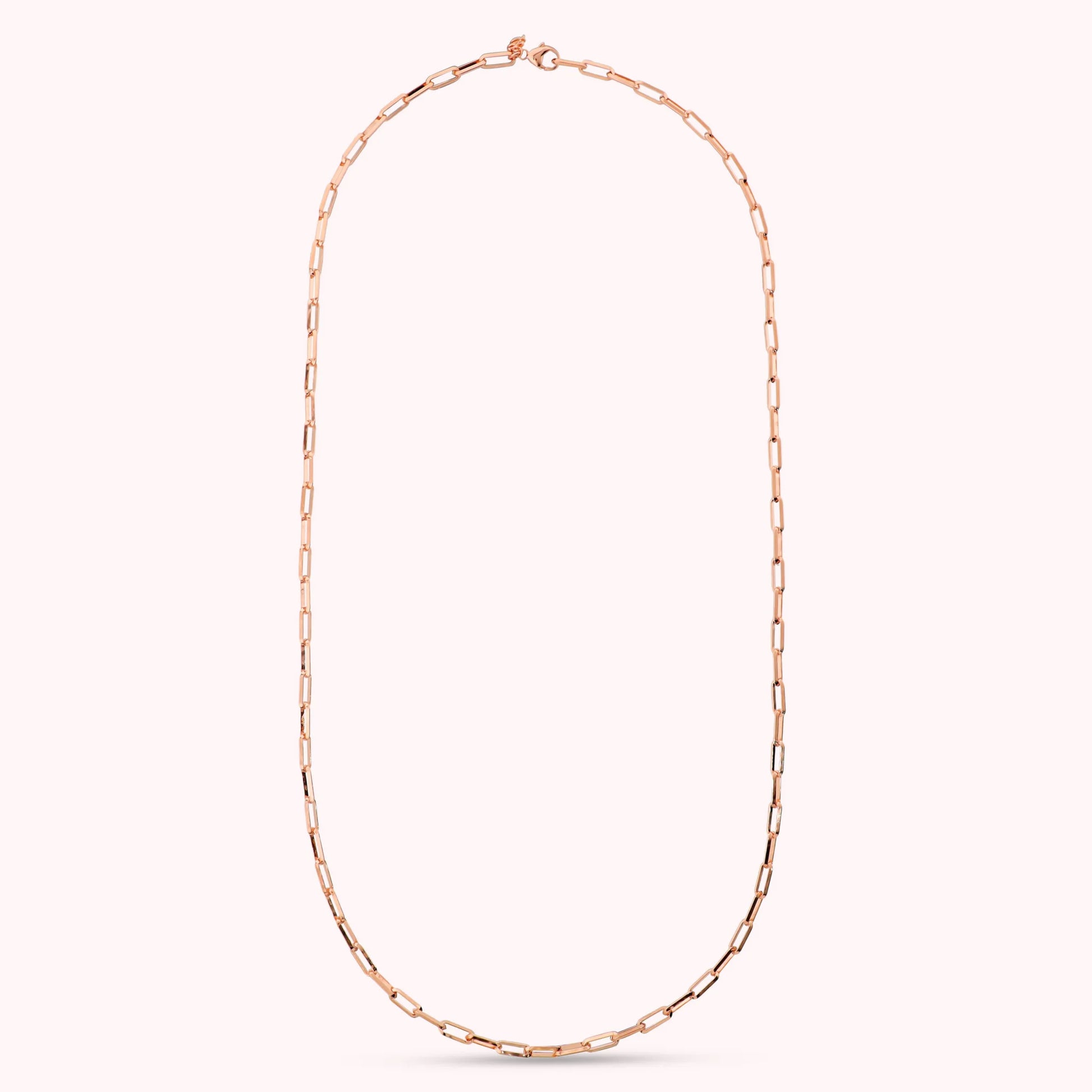 Collana Lunga con Catena Forzatina Allungata Paperclip