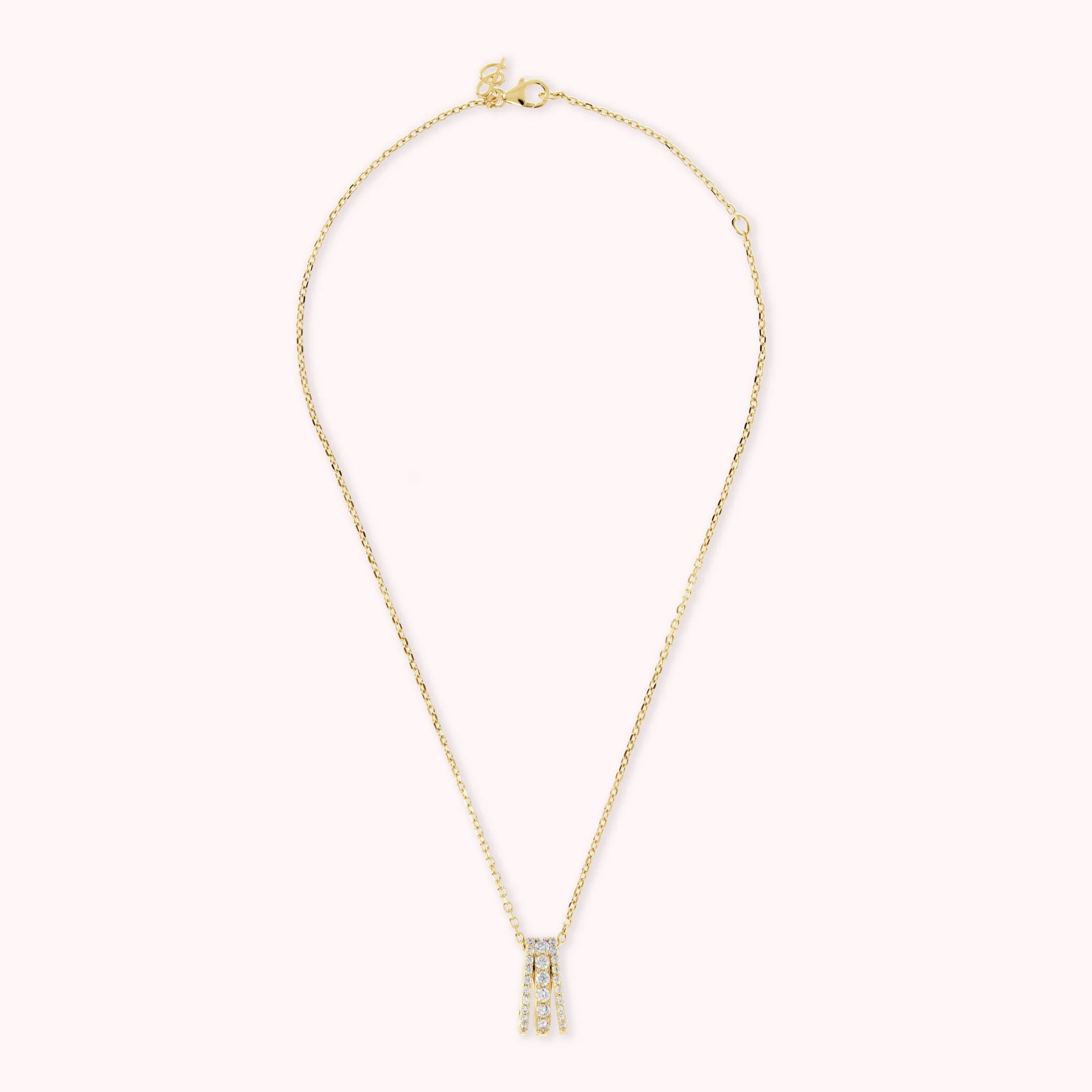 Altissima Necklace with Cubic Zirconia Golden