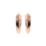 Boucles d'oreilles créoles asymétriques