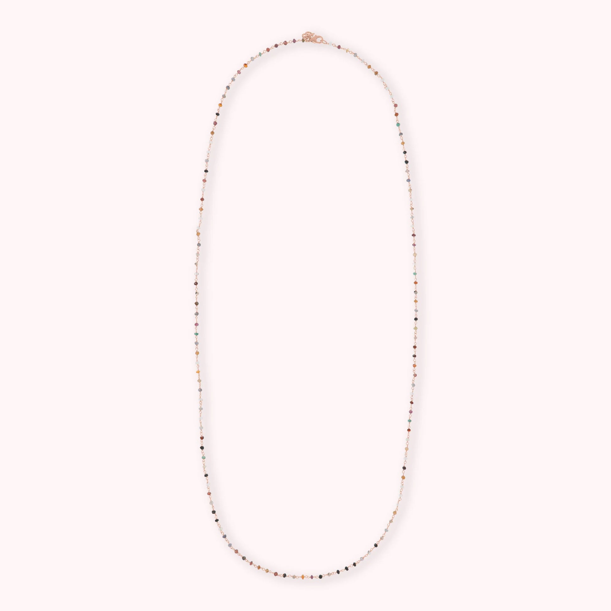 Rosary Necklace with Genuine Stones