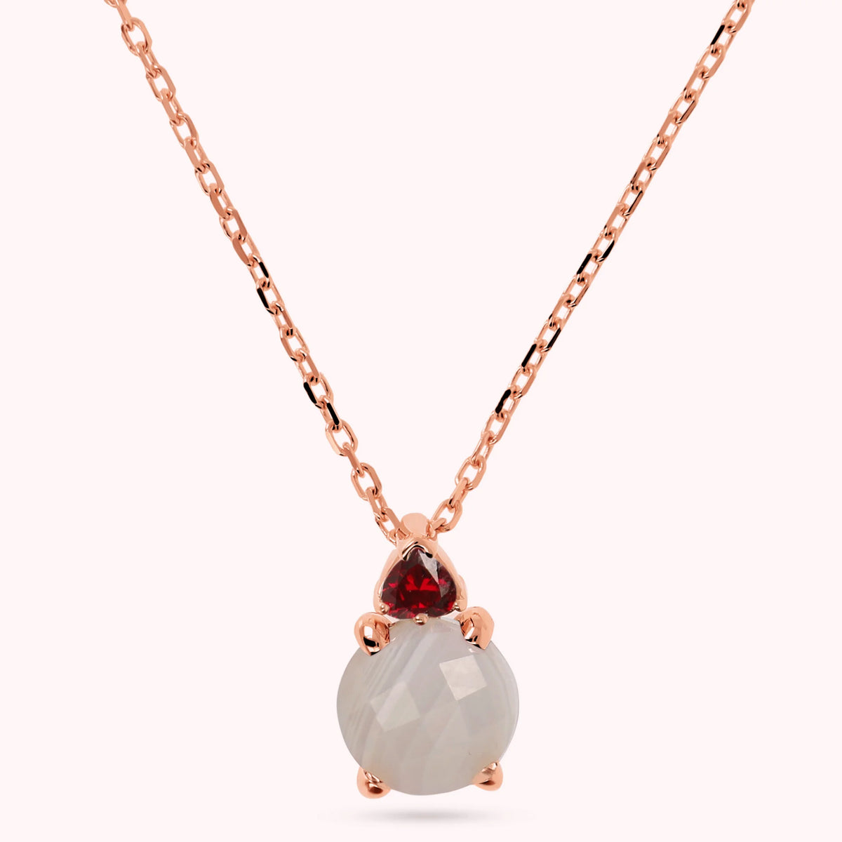Felicia Valentine Day Necklace with CZ
