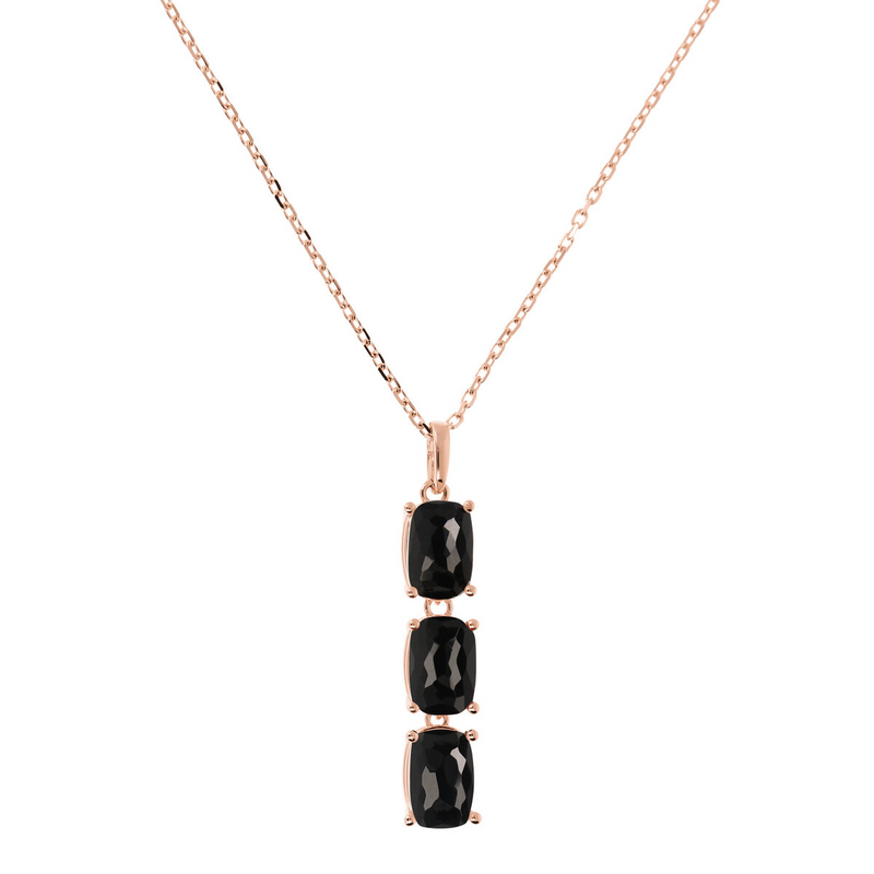 Forzatina Chain Necklace with Oval Natural Stone Pendant