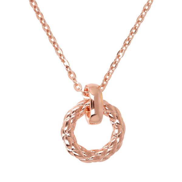 Forzatina Chain Necklace with Quilted Pendant
