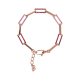 Forzatina Two-Tone Chain Bracelet with Cubic Zirconia