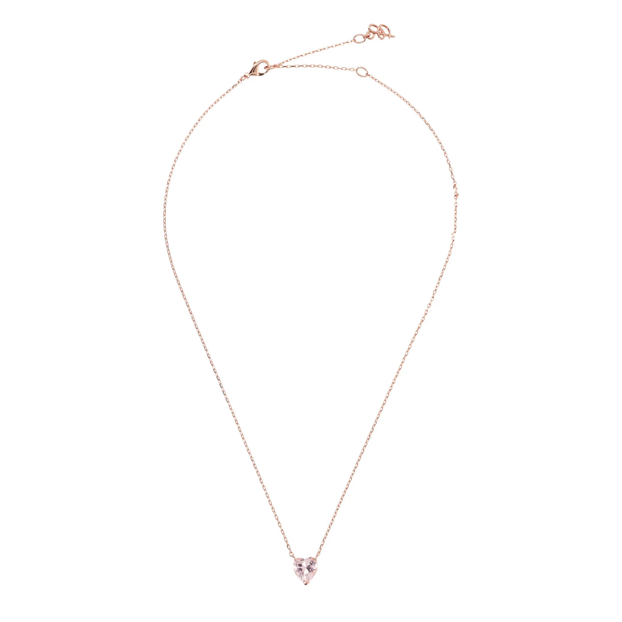 Cubic Zirconia Heart Necklace