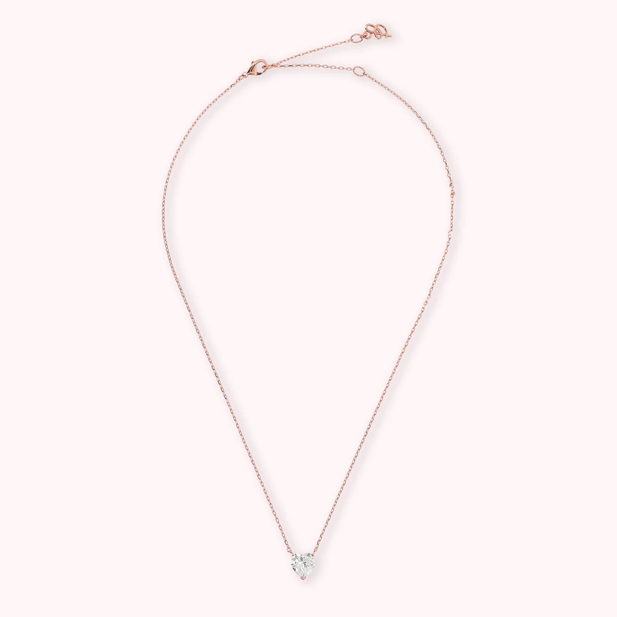 Cubic Zirconia Heart Necklace